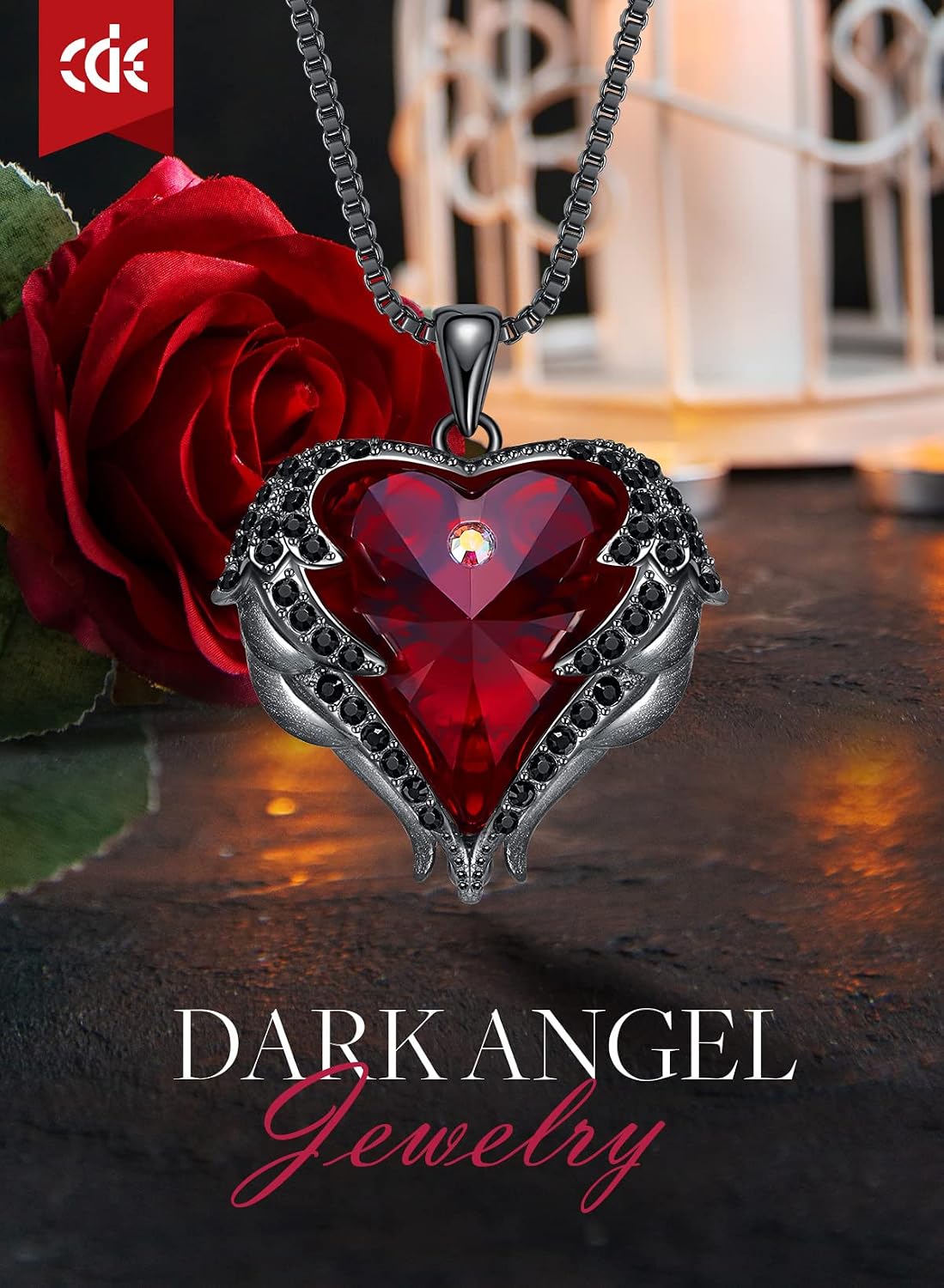 Detalle de CDE Angel Wings Necklace 18-inch Birthstone
