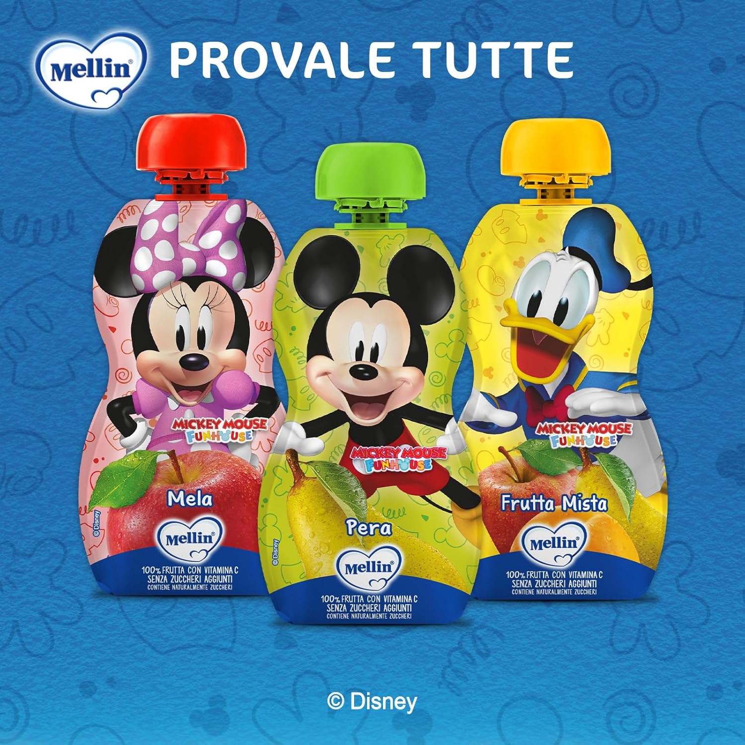 Thumbnail 4 de MELLIN Merenda alla frutta Disney Mickey Mouse — 100% Pera, 6 confezioni da 110 g