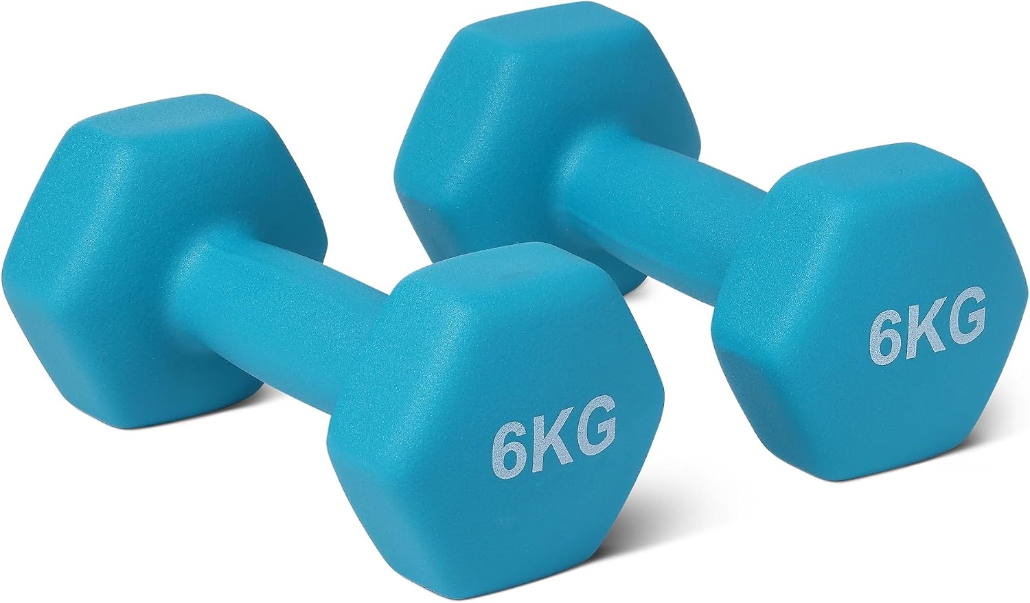 Thumbnail 6 de Amazon Basics Neopren Hantelset mit Ständer – 3 Paar Hanteln (1 kg, 2 kg, 3 kg) in sechseckiger Form