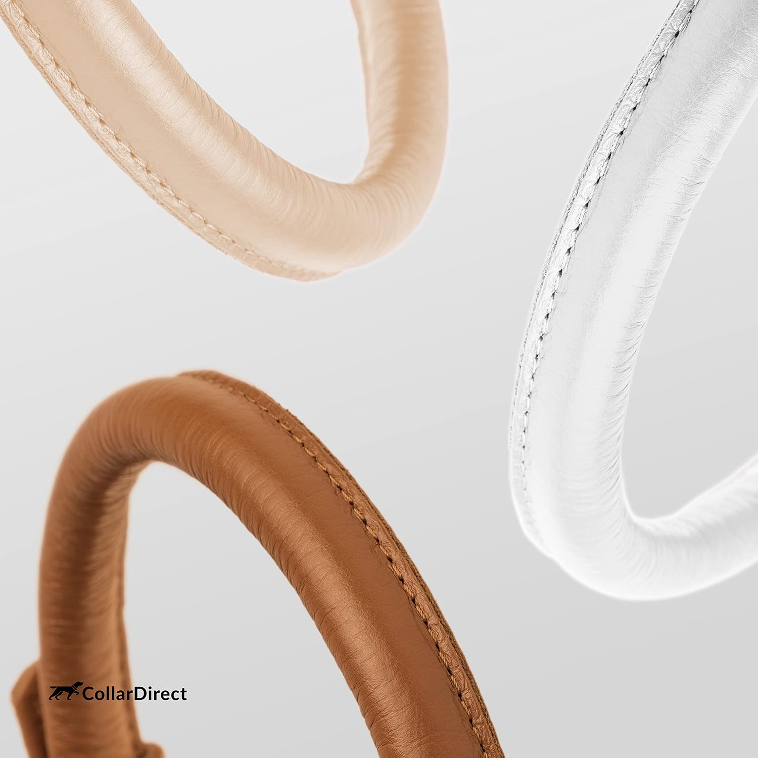 Detalle de CollarDirect rolled leather dog collar 20 in
