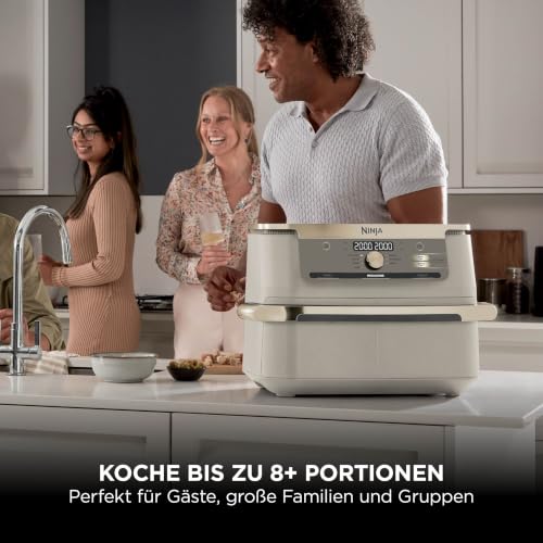 Thumbnail 8 de Ninja Foodi FlexDrawer Heißluftfritteuse 10,4 L Stone/Gold – Dual-Zone-Fritteuse für große Familien