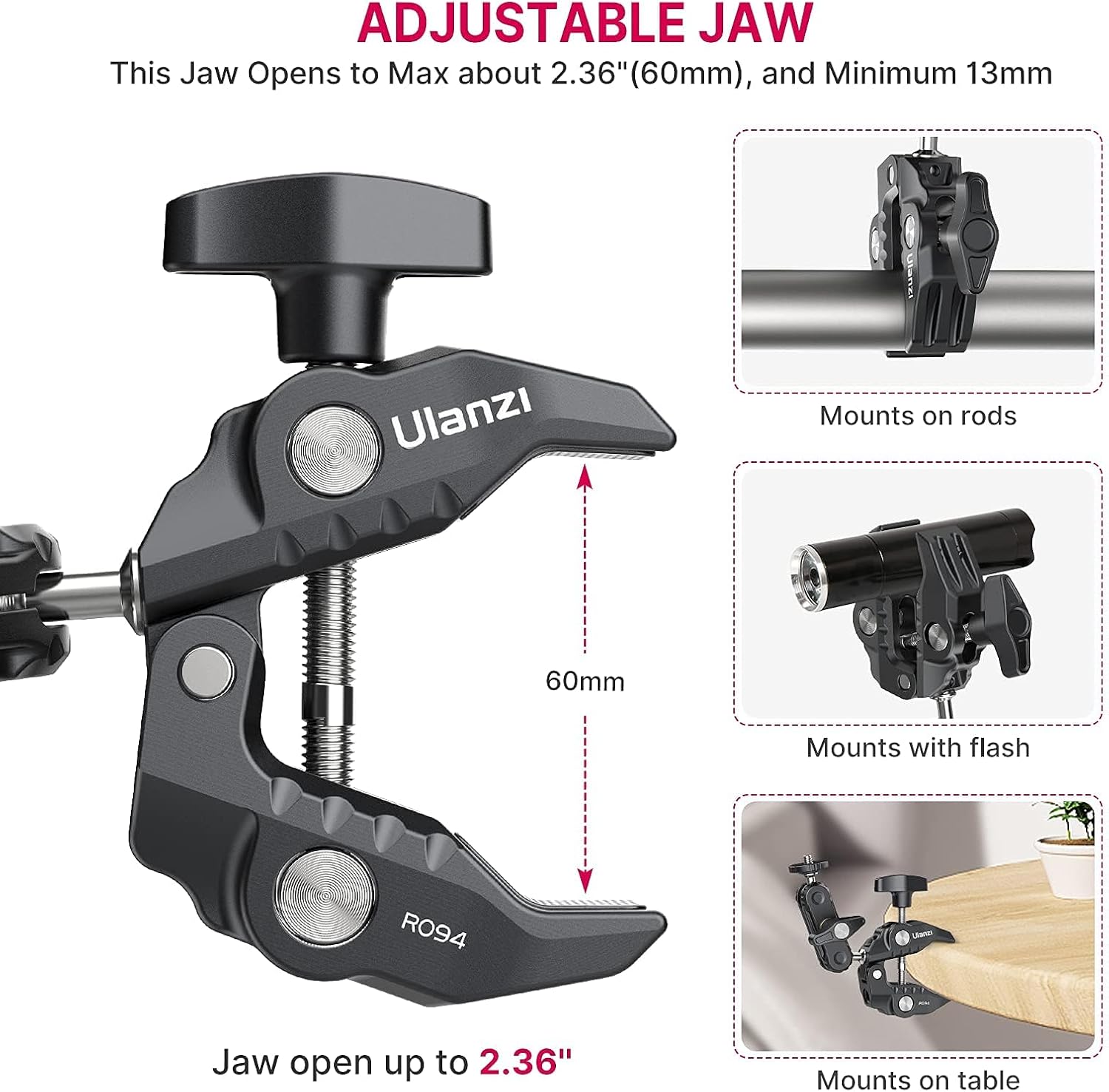 Thumbnail 5 de ULANZI R094 Super Clamp Monitor Mount