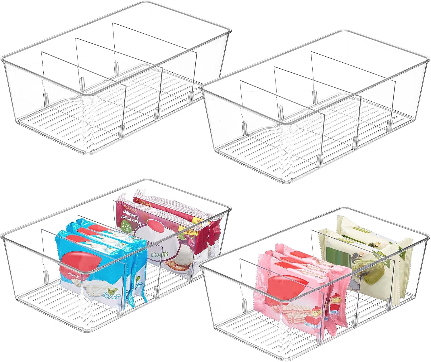 Vtopmart 4-Bin Food Storage Organizer