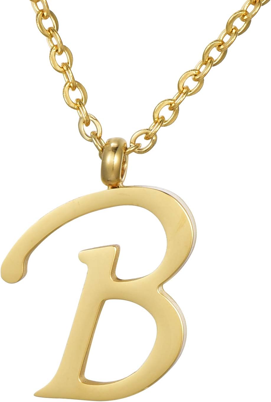 Thumbnail 6 de Morella Collier pour Femmes en Acier Inoxydable Or avec Pendentif Lettres