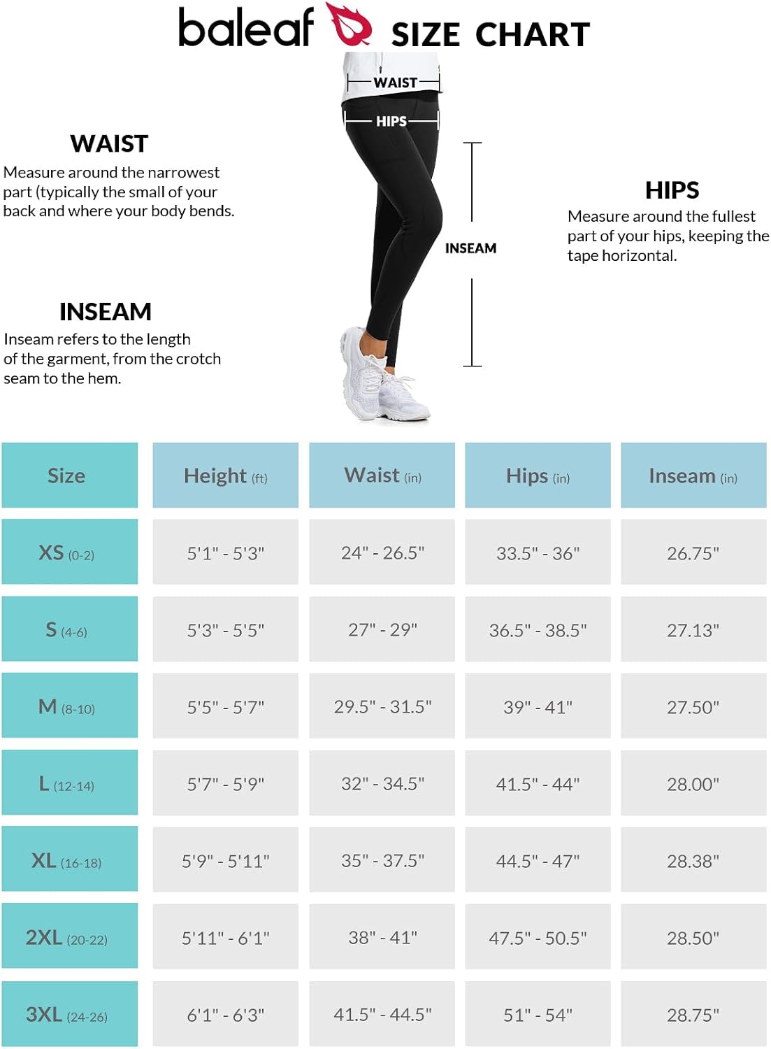 Thumbnail 5 de baleaf Fleece Lined Leggings high-waisted with pockets 🏃♀
