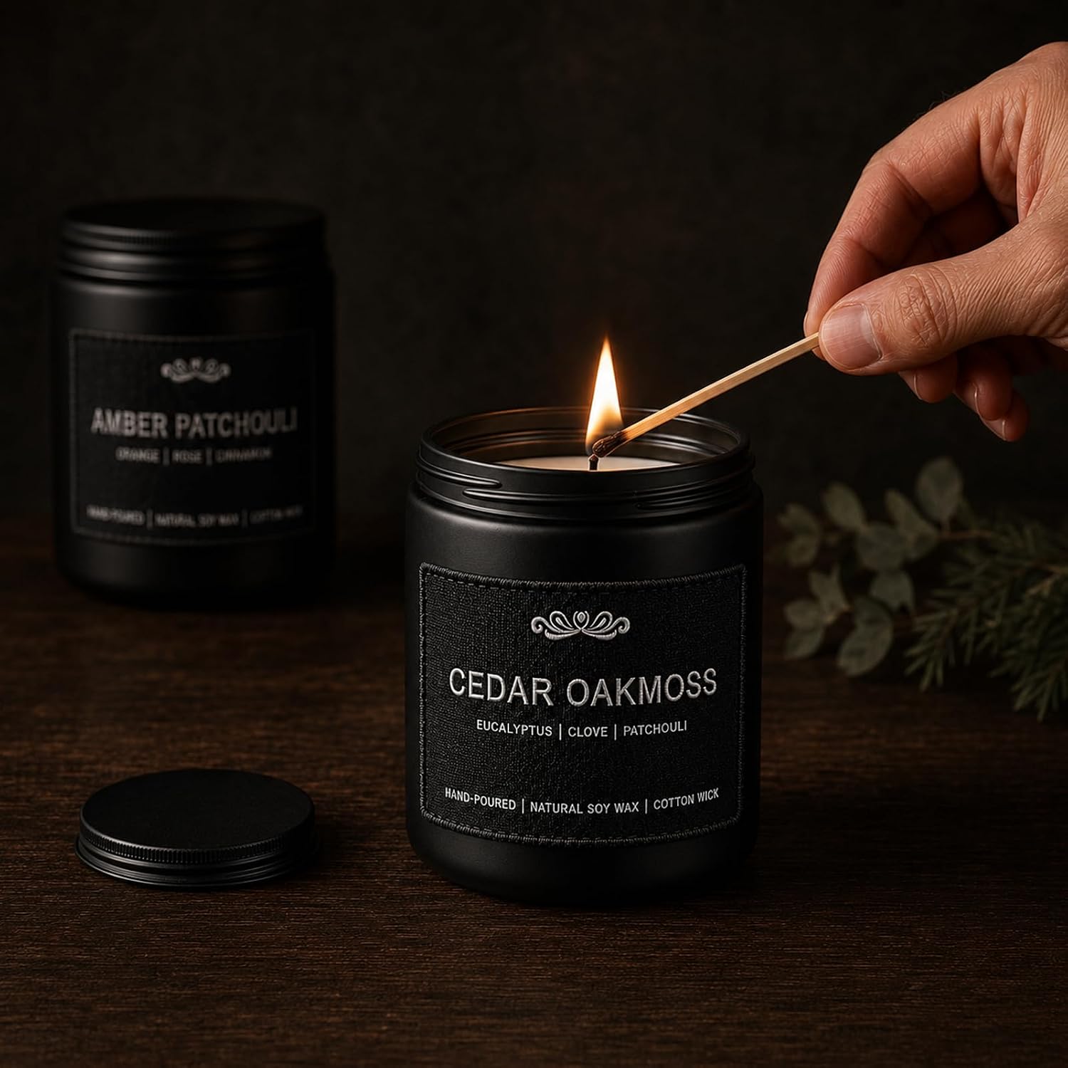Detalle de 6 Pack Candles for Home: Scented Aromatherapy Gift Set for Men