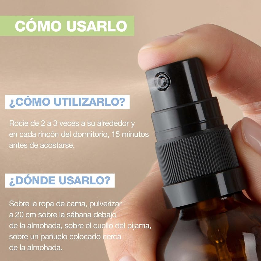Detalle 2 de PRANARÔM Aromaboost Sleep Bio 🌿 Bruma para Sueño Reparador 50ml