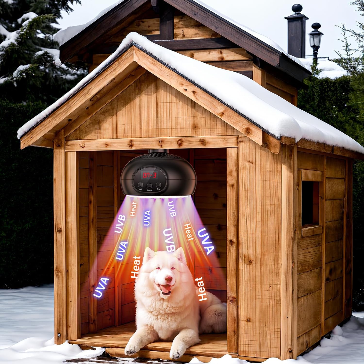 Thumbnail 6 de testyu Lampada riscaldante per rettili 200 W 🐢