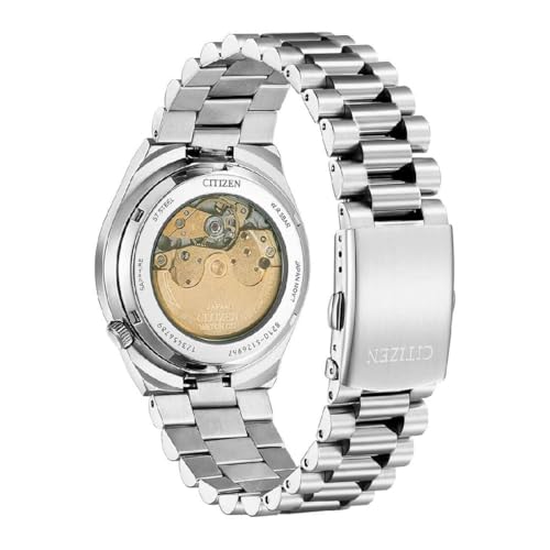 Detalle 2 de Citizen NJ0150-81X Acero Verde: Reloj Automático de hombre, elegante y sobrio