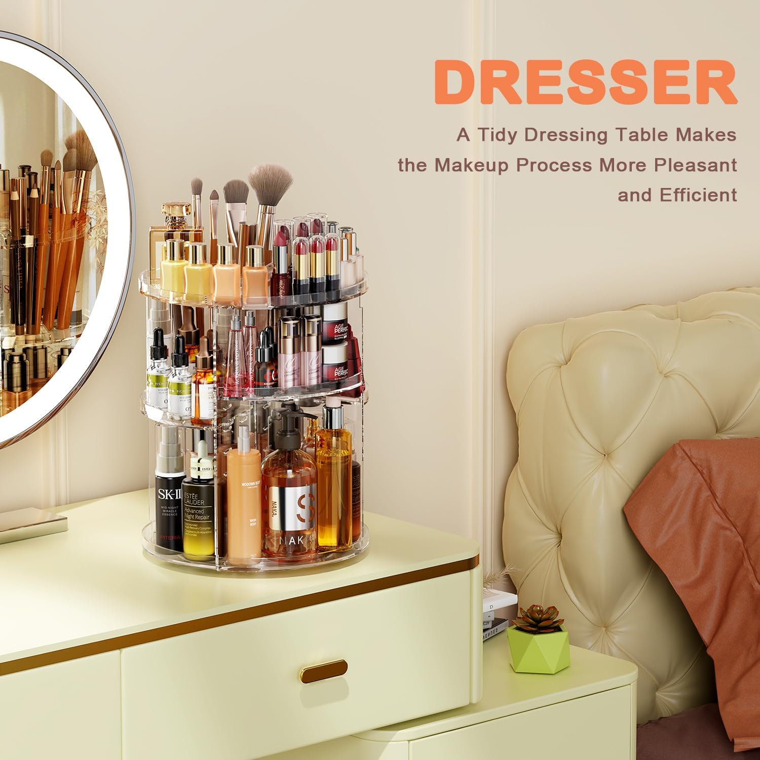 Thumbnail 6 de Auxmir Make Up Organizer 360° Drehung