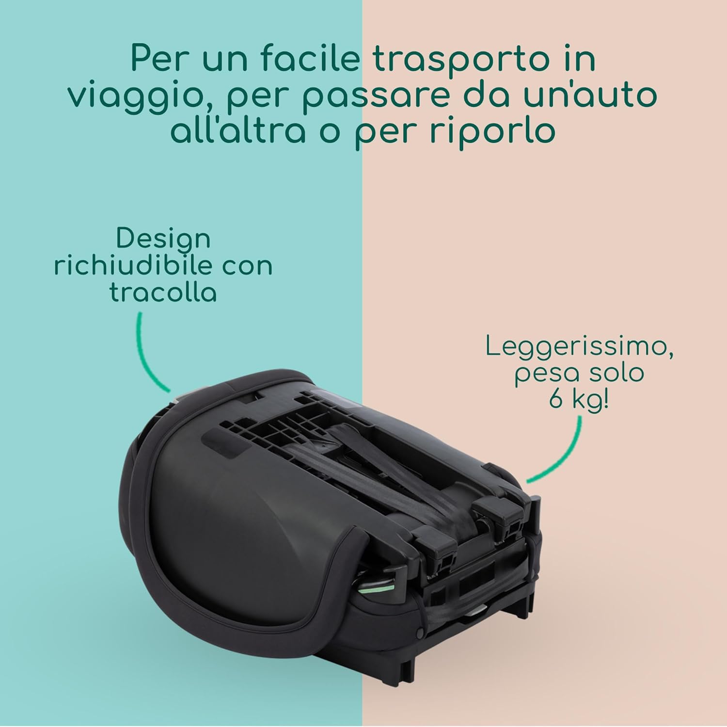 Thumbnail 4 de Bebeconfort Ever & Go i-Size: Seggiolino auto evolutivo 9-36 kg, pieghevole e leggero
