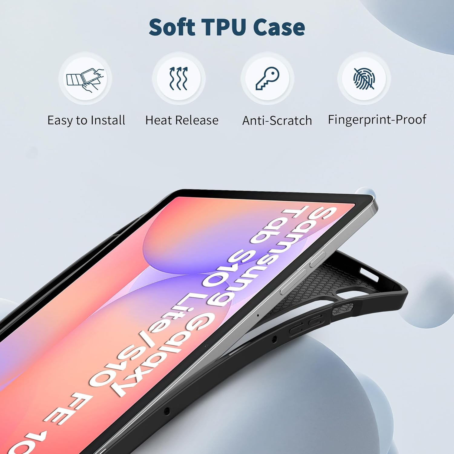 Thumbnail 3 de EasyAcc Schutzhülle aus PU-Leder für Samsung Galaxy Tab S10 Lite/S10 FE 10.9" / S9 FE 10.9" & S9 11" mit S Pen Halter – Ultra Dünn, Standfunktion, Rotwein