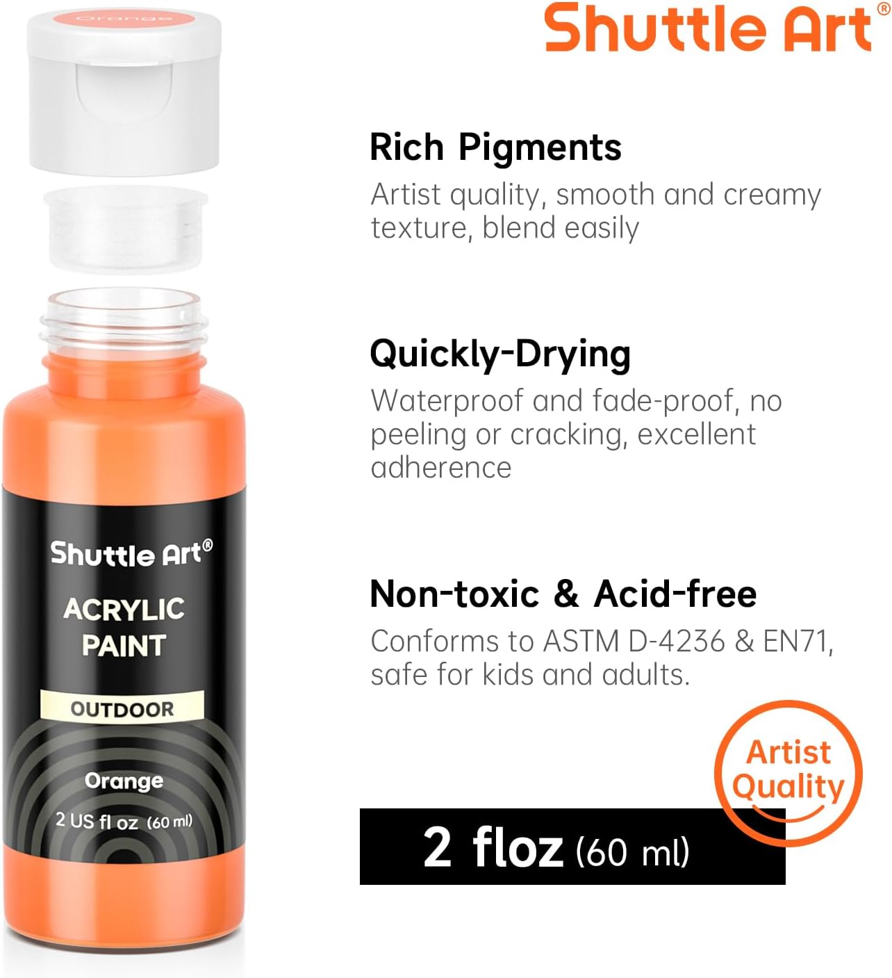 Thumbnail 3 de Shuttle Art outdoor acrylic paint set 60ml