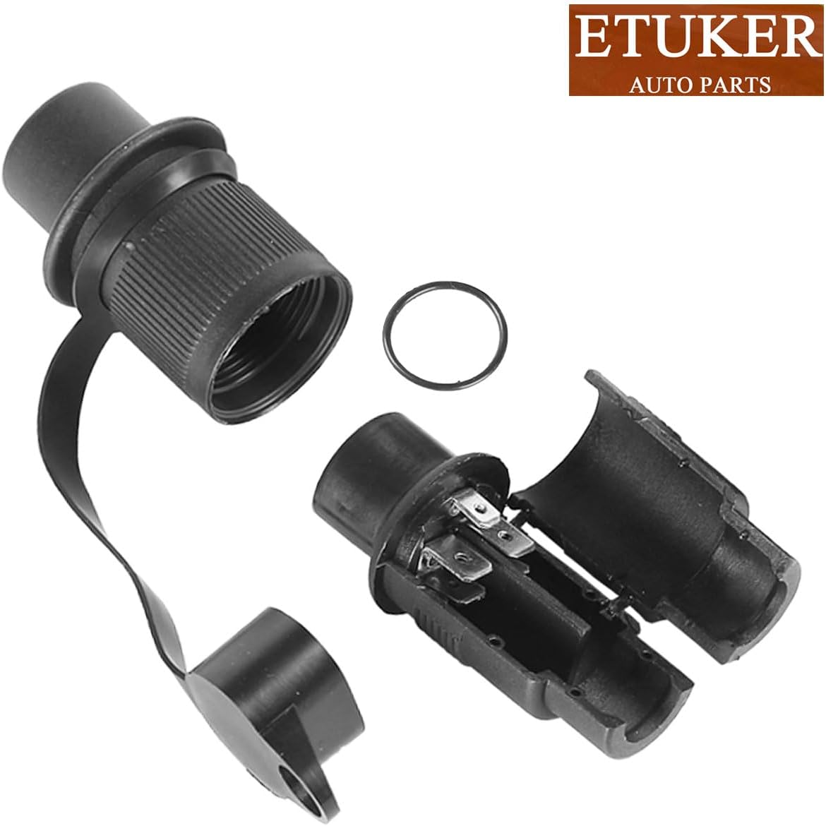 Detalle de ETUKER 3x Trailer Plug & Socket Set with Flat Terminals for Trailer & Van