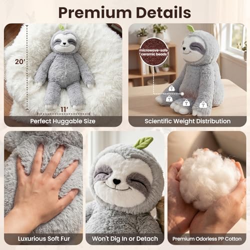 Thumbnail 7 de Mewaii Peluche Grandes Perezoso, 1,8 kg y 52 cm