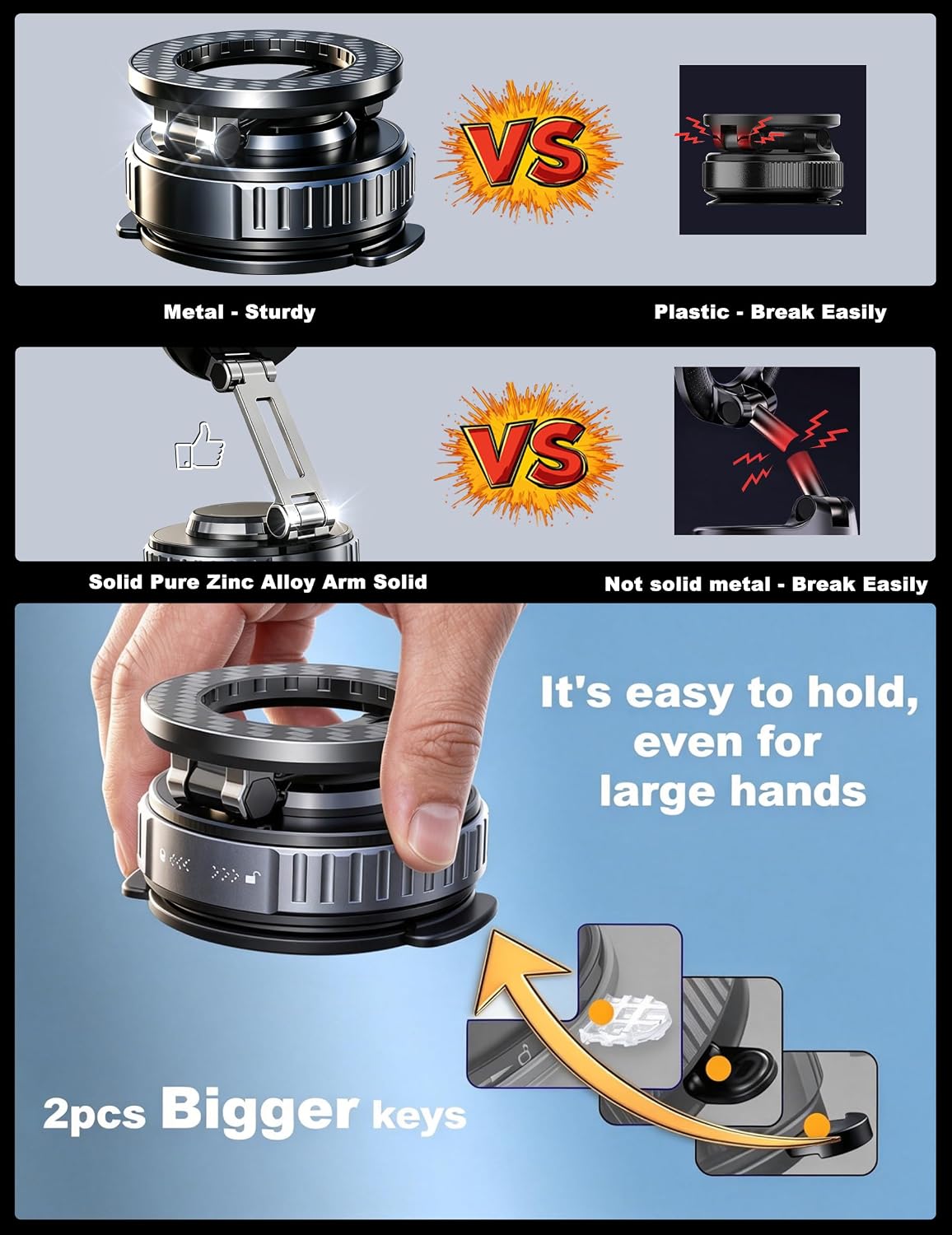 Thumbnail 5 de snanlen 2026 Car Phone Holder 108 lbs