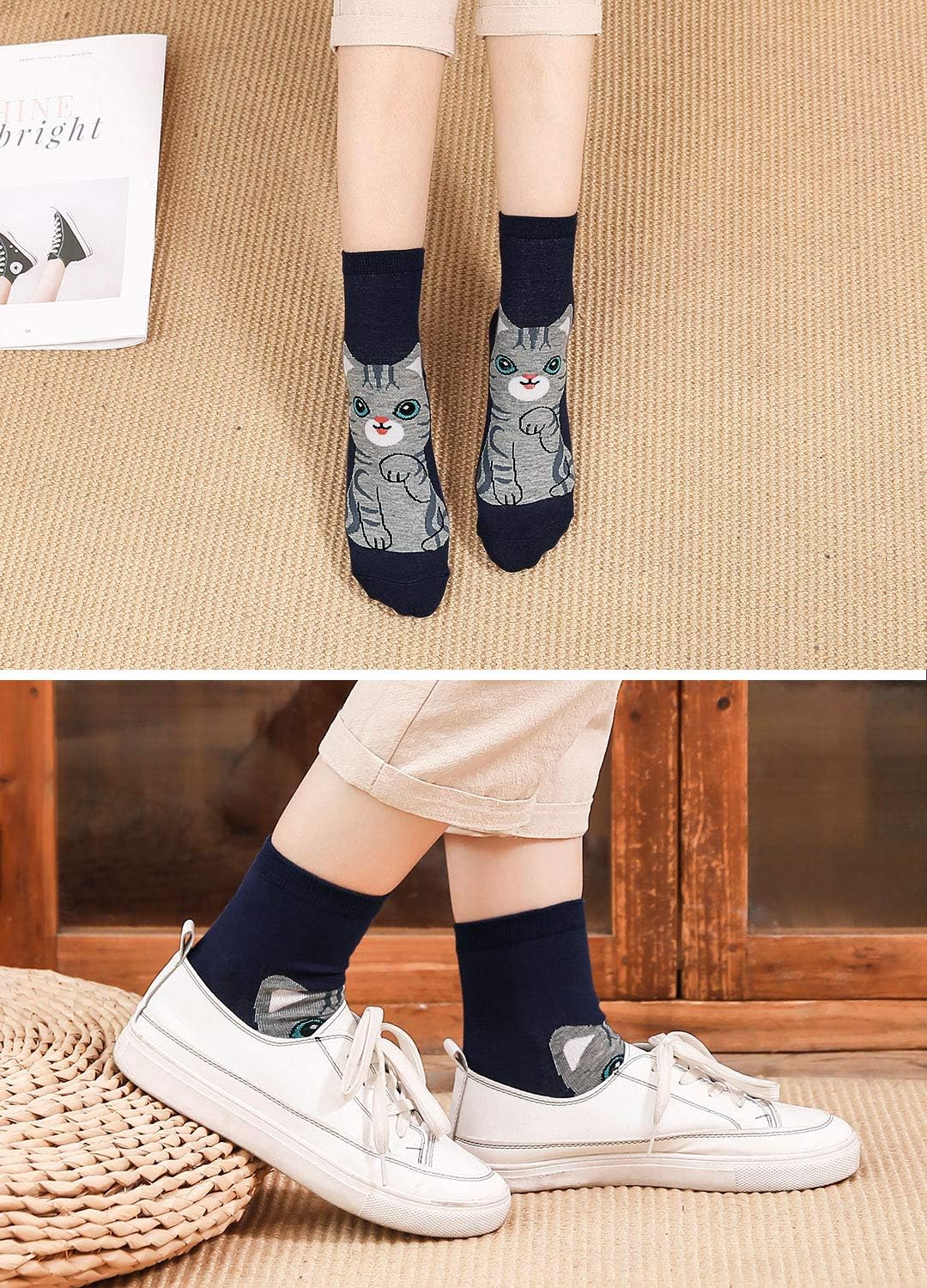 Thumbnail 6 de PUTUO Chaussettes Fantaisie Animaux EU 37-43