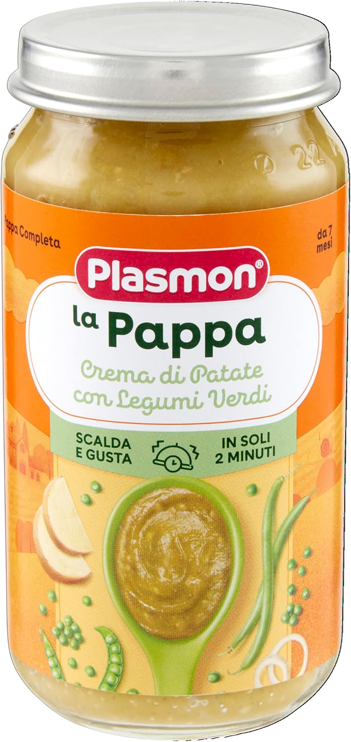 Detalle 2 de Plasmon La Pappa - Crema di Patate con Legumi Verdi 6x200g