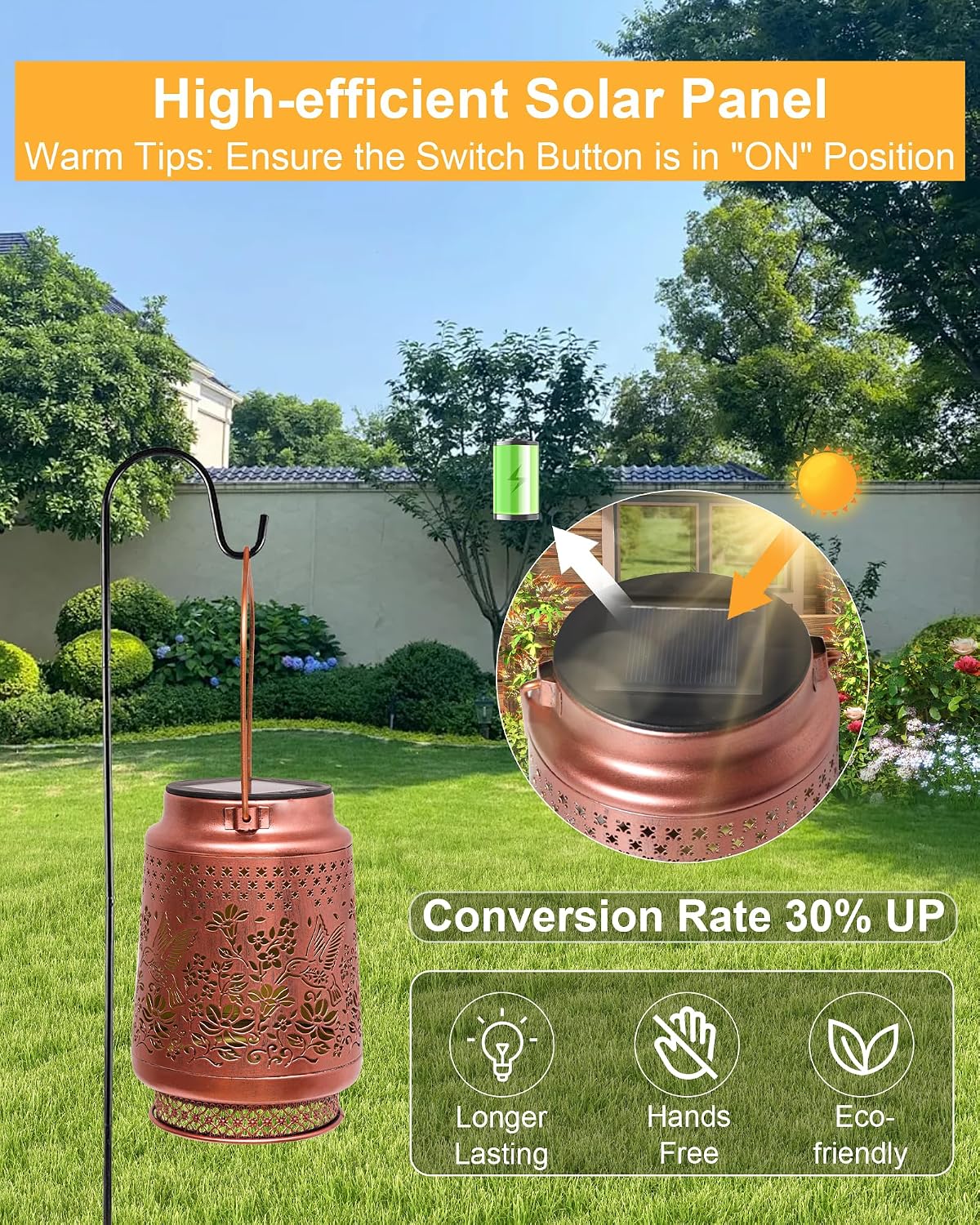 Thumbnail 6 de Hummingbird Solar Garden Lanterns