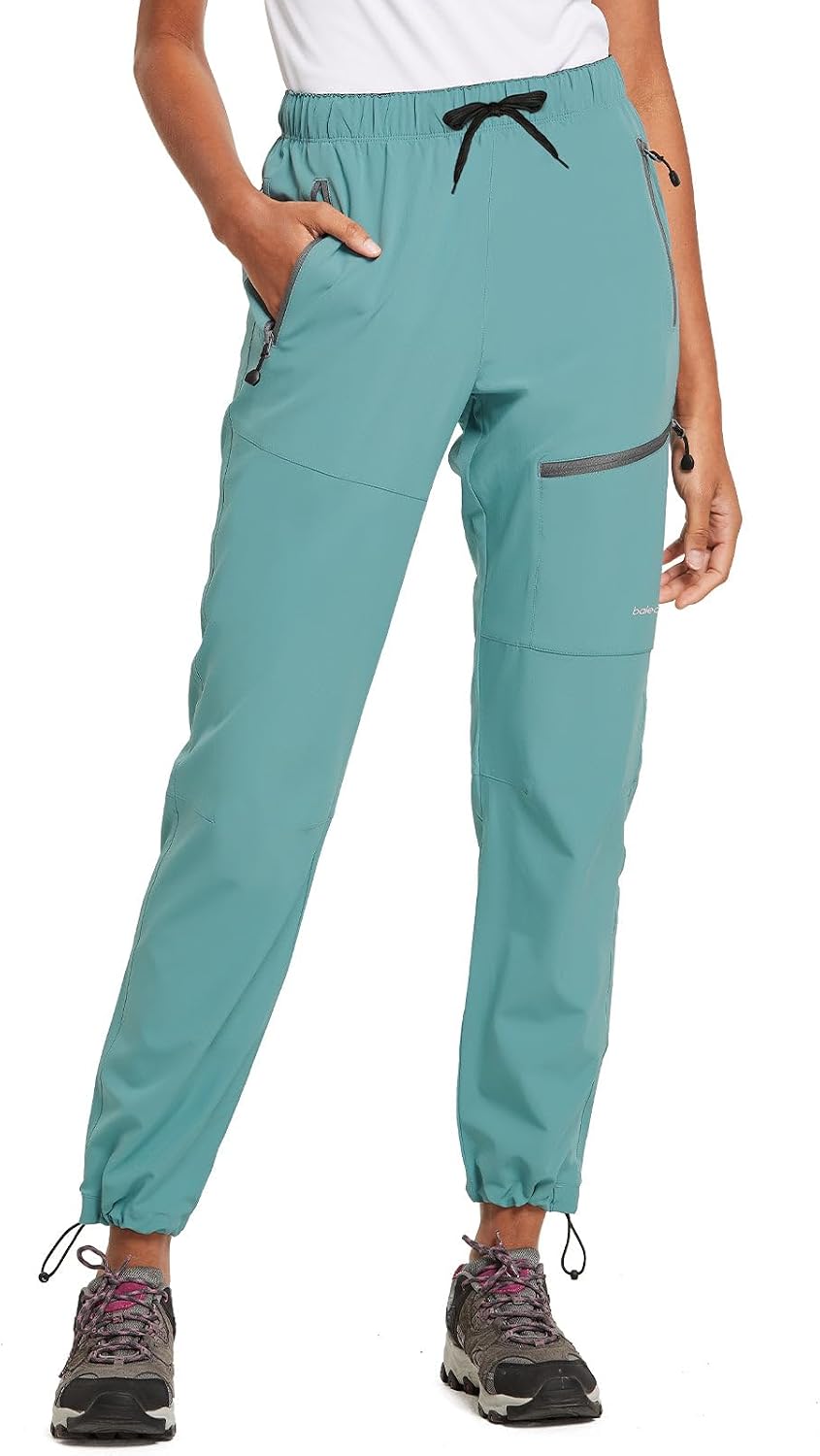 Detalle de Baleaf Damen Outdoorhose Wanderhose – Wasserdicht, schnelltrocknend, Capris mit UV-Schutz UPF 50+