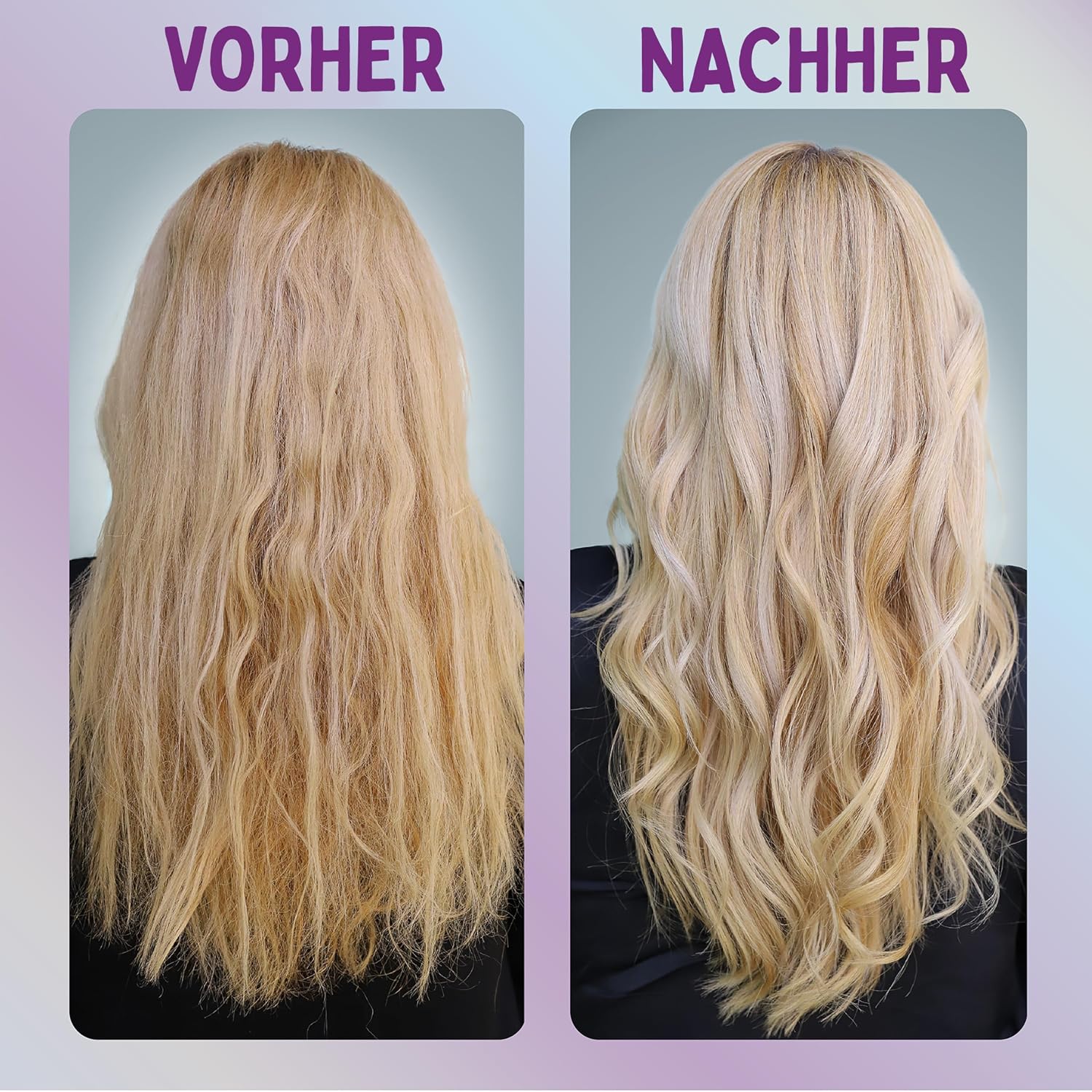 Detalle de Aussie SOS Blonde & Hydrate Lila Shampoo 500 ml für blondes, graues und gesträhntes Haar