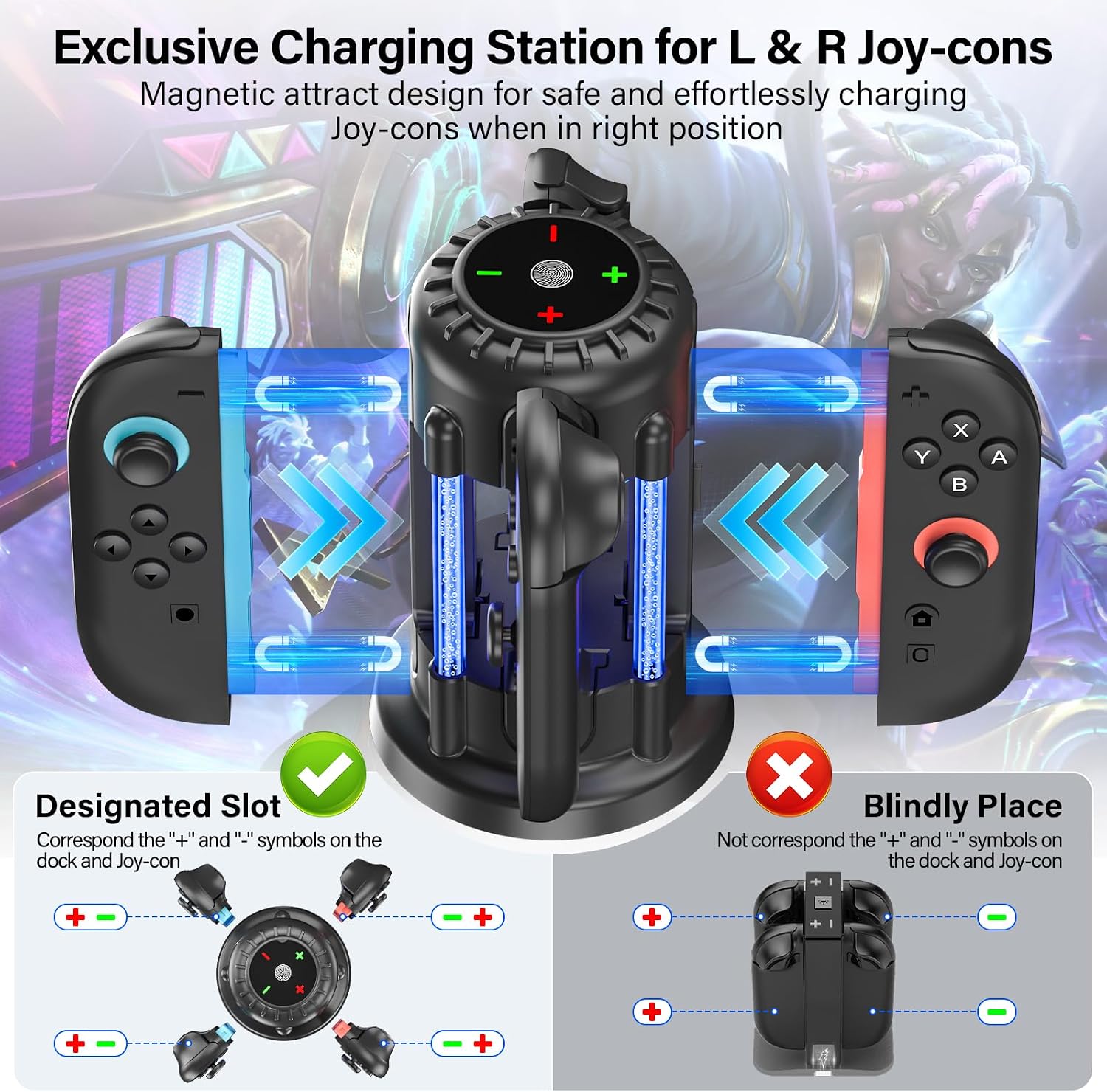 Detalle 2 de ZRZLMVP Controller Charger 4-in-1 for Switch 2