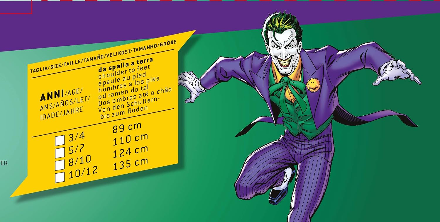 Detalle 2 de Ciao – kostium Jokera DC Comics, oficjalnie licencjonowane przebranie