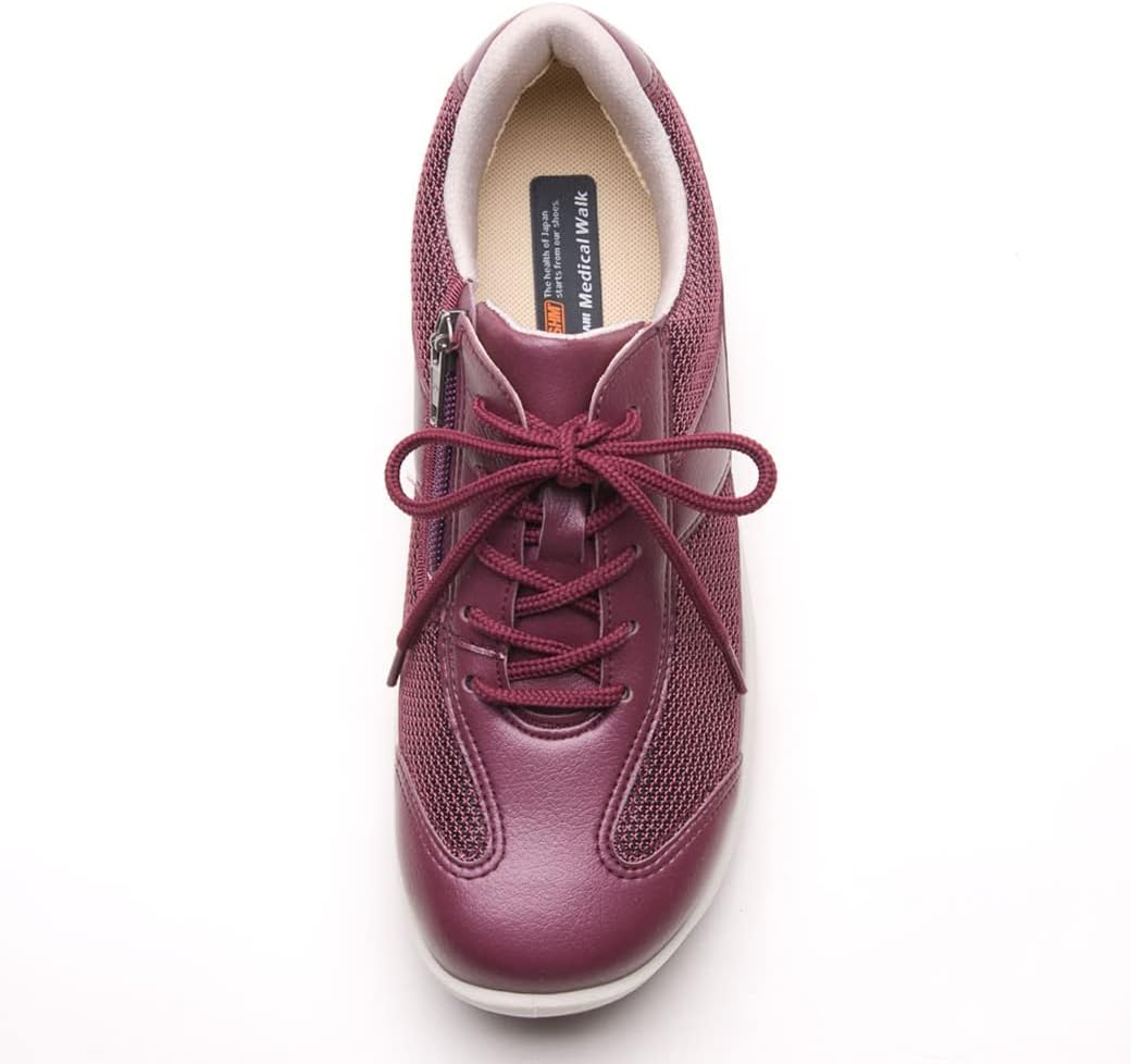 Detalle de ASAHI Medical Walk WK L030 レディースウォーキングシューズ SHM機能・内側ファスナー