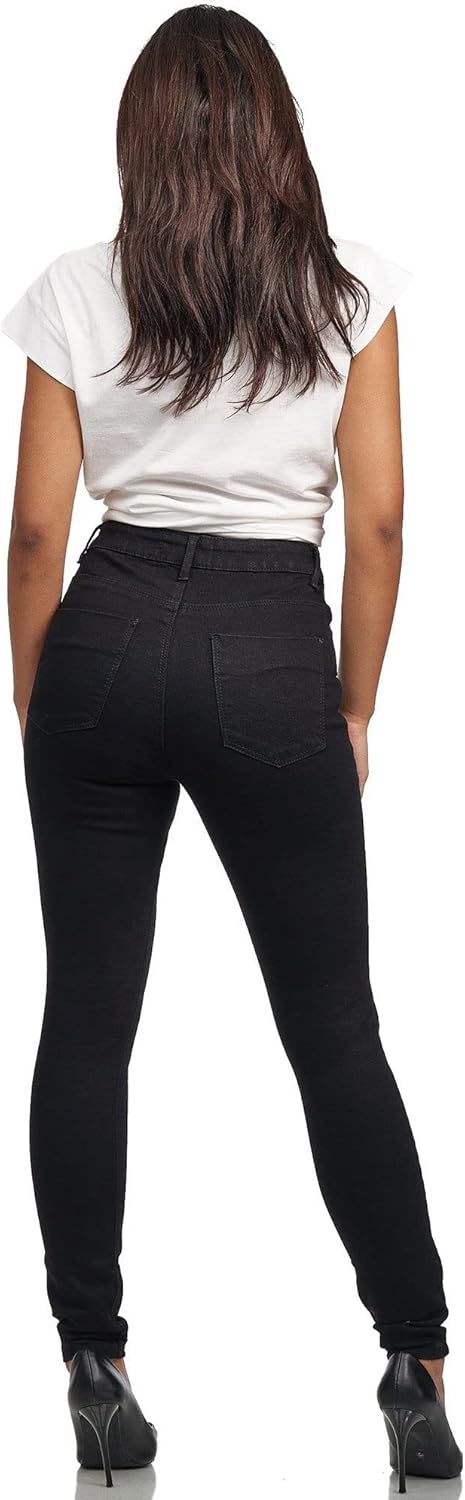 Thumbnail 2 de Tazzio Damen High Waist Denim Slim Skinny Jeanshose F101
