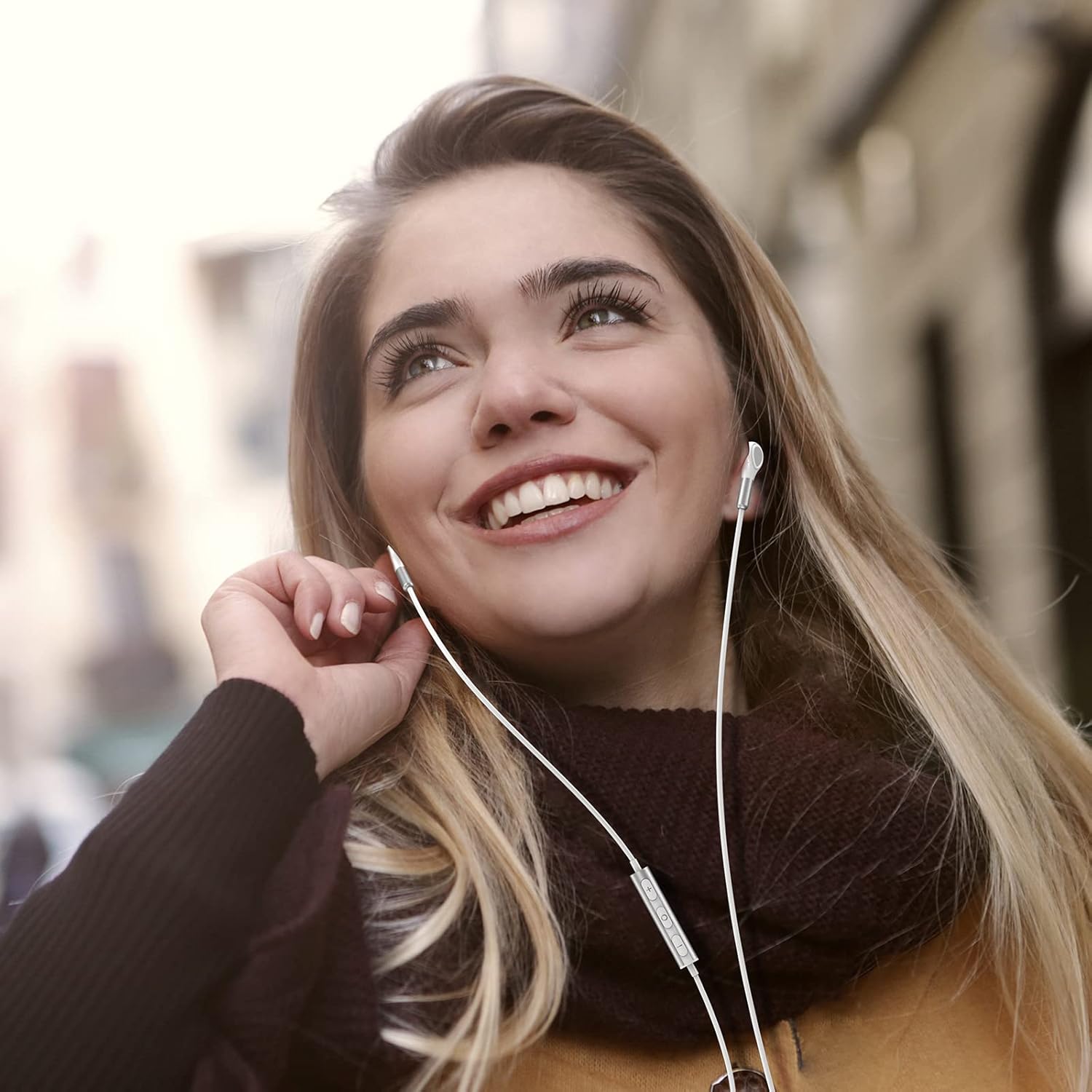 Thumbnail 3 de BENEWY wired in-ear headphones with 3.5mm jack, microphone and volume control