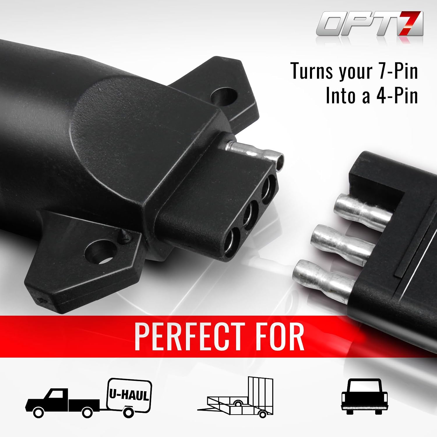 Thumbnail 2 de OPT7 7 Pin to 4 Pin Trailer Adapter 3.75"