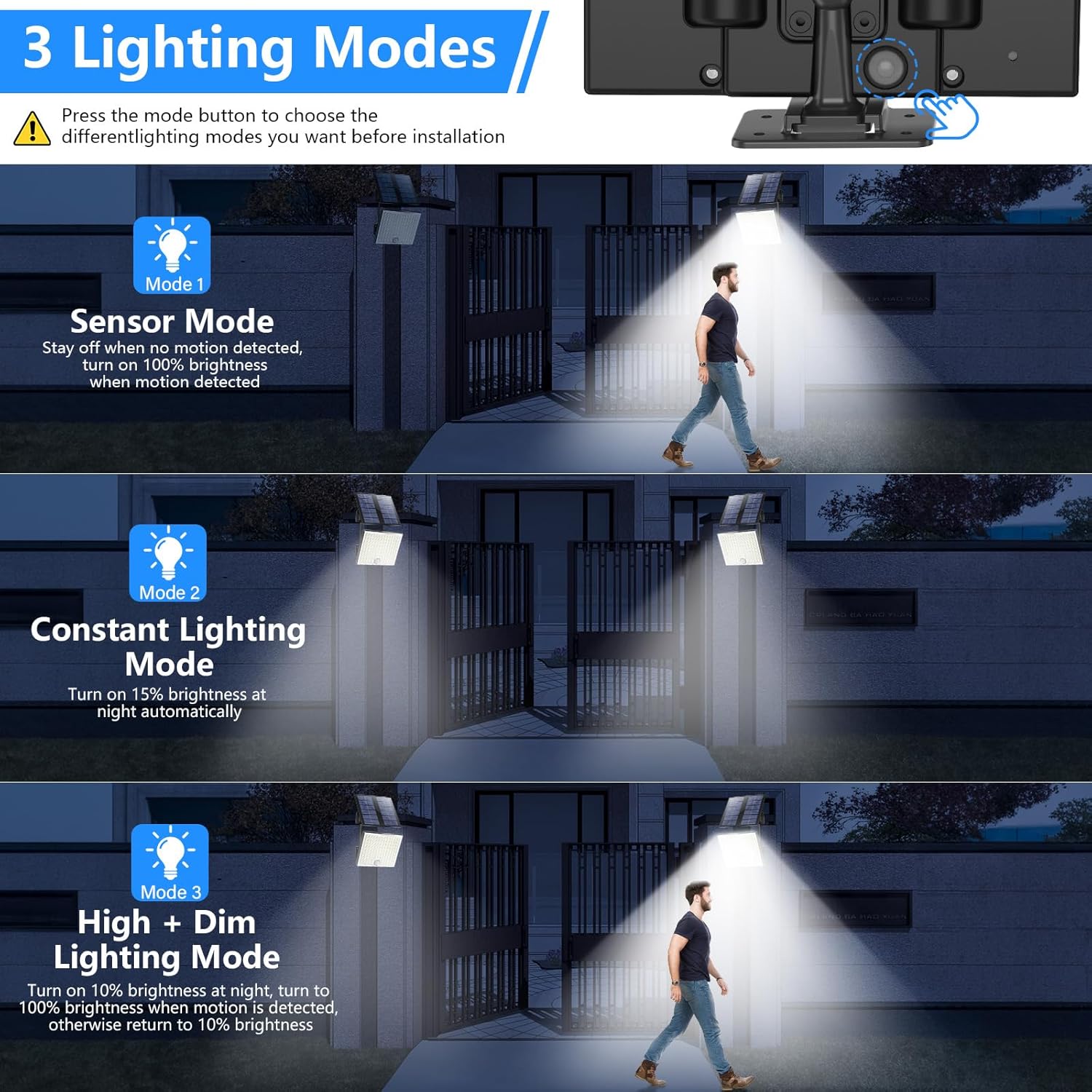 Thumbnail 5 de Realky Lámpara Solar Exterior Sensor de Movimiento