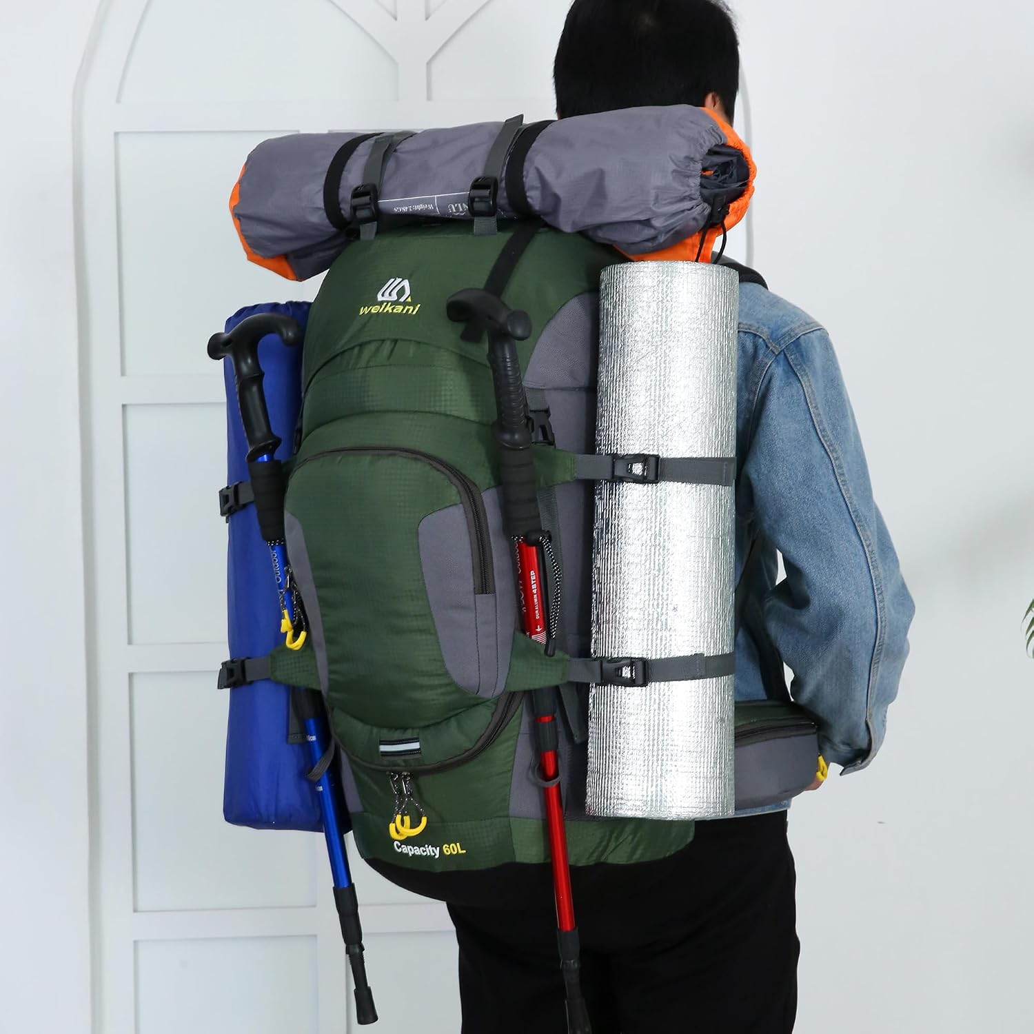 Thumbnail 5 de Mxaeyar 60L hiking backpack 60L