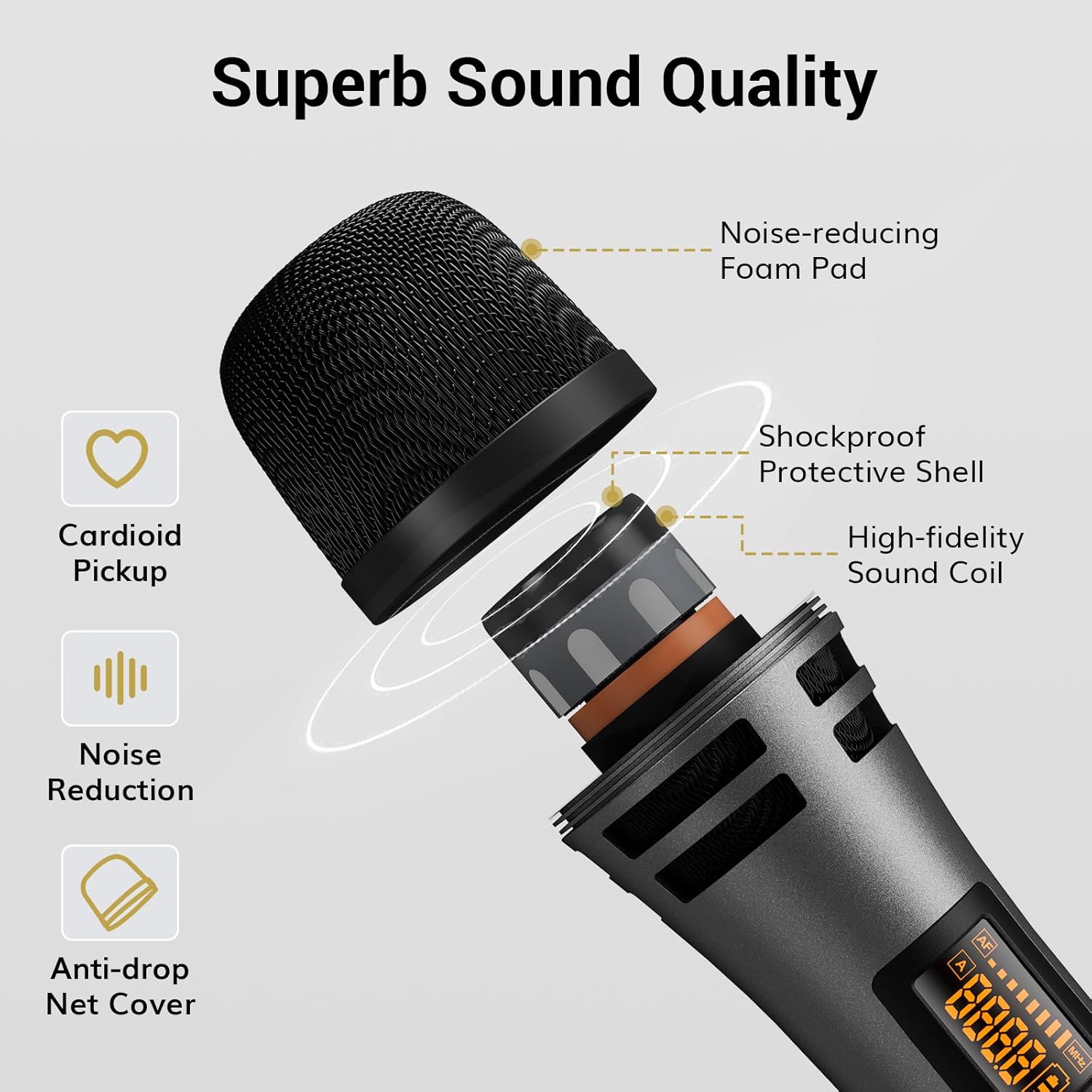 Thumbnail 6 de TONOR Wireless Microphone System 200ft Range