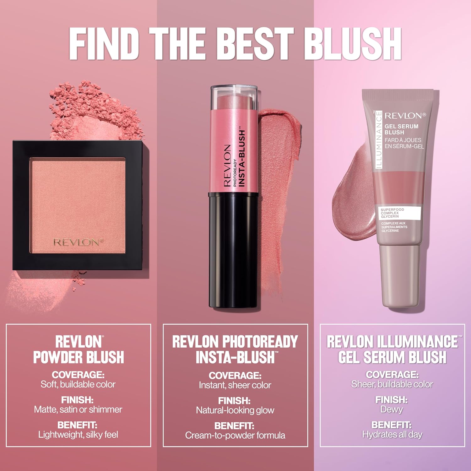 Thumbnail 6 de Revlon Powder Blush 006 Naughty Nude: fard in polvere satinato, definizione modulabile