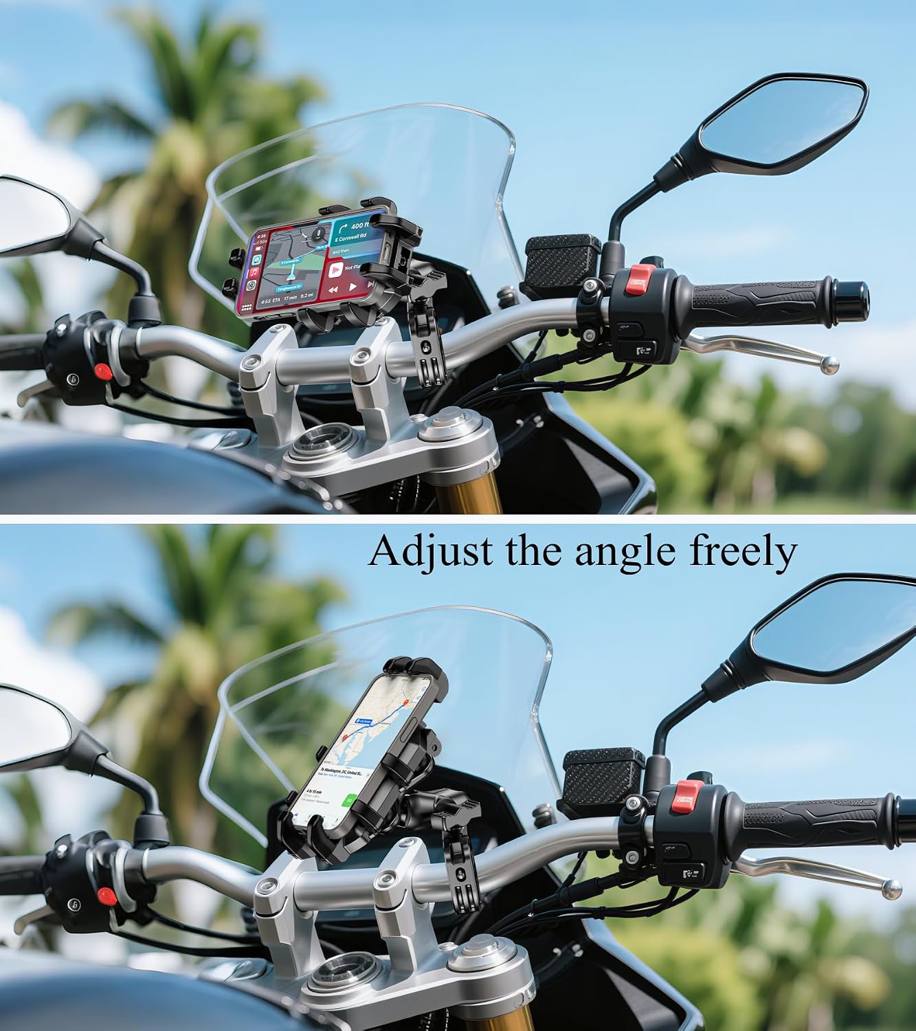 Thumbnail 6 de BRCOVAN Motorcycle Phone Mount with Vibration Dampener