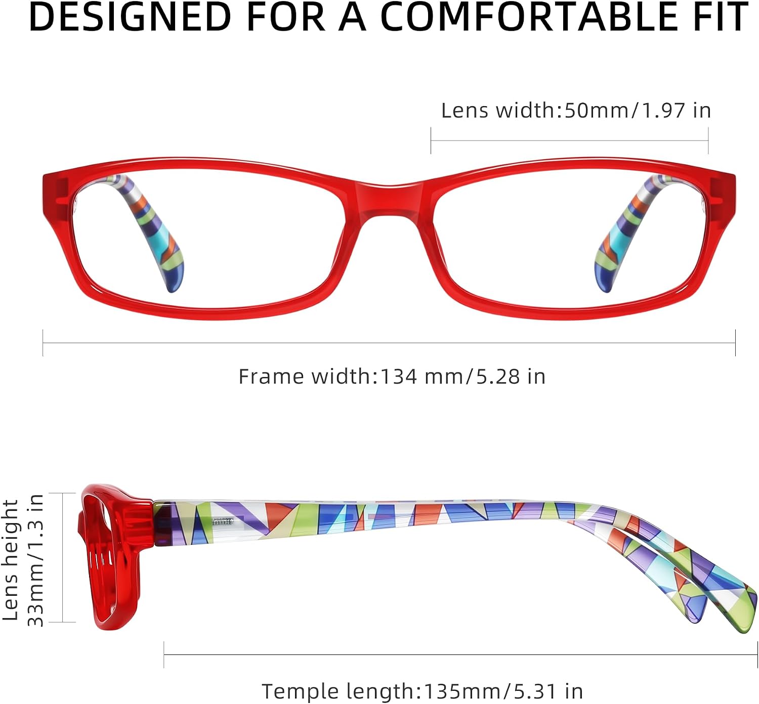 Detalle de kunchu 5Pack Reading Glasses for Women — Blue Light Blocking, Spring Hinge, Anti-Glare UV Readers