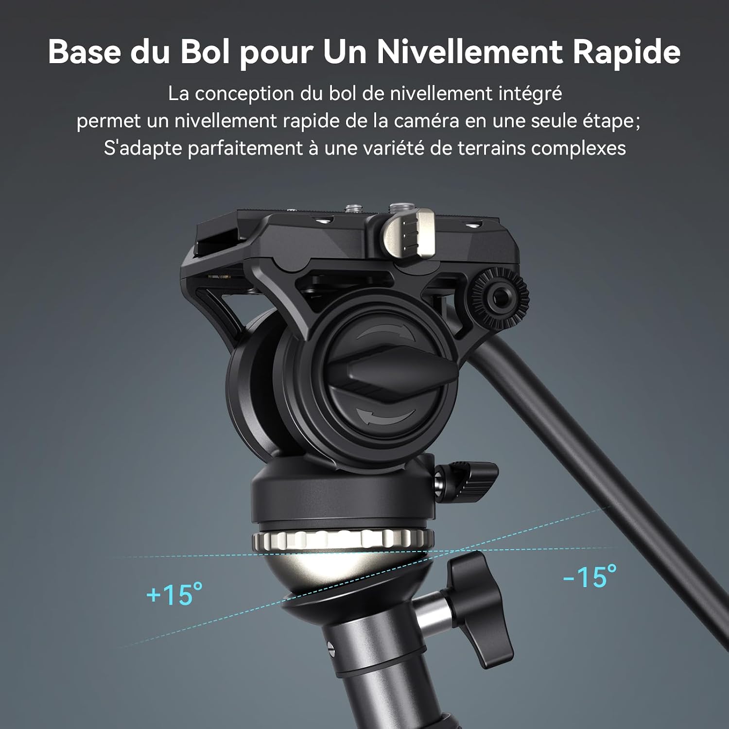 Thumbnail 4 de SMALLRIG CT210 Trépied vidéo 192 cm