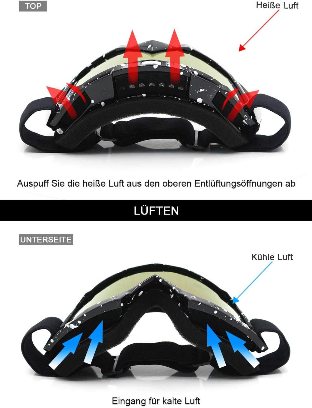 Thumbnail 4 de SPOSUNE Motorradbrille 129 g đ„œ