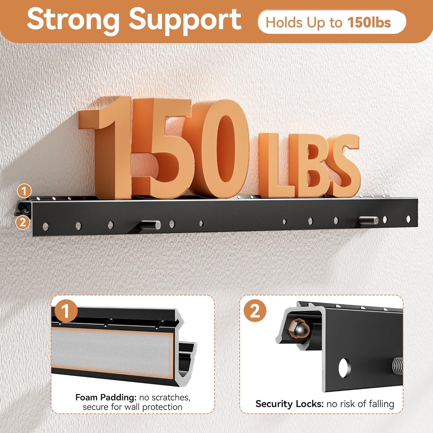 Detalle 2 de Anteabee No Stud TV bracket, VESA 600x400