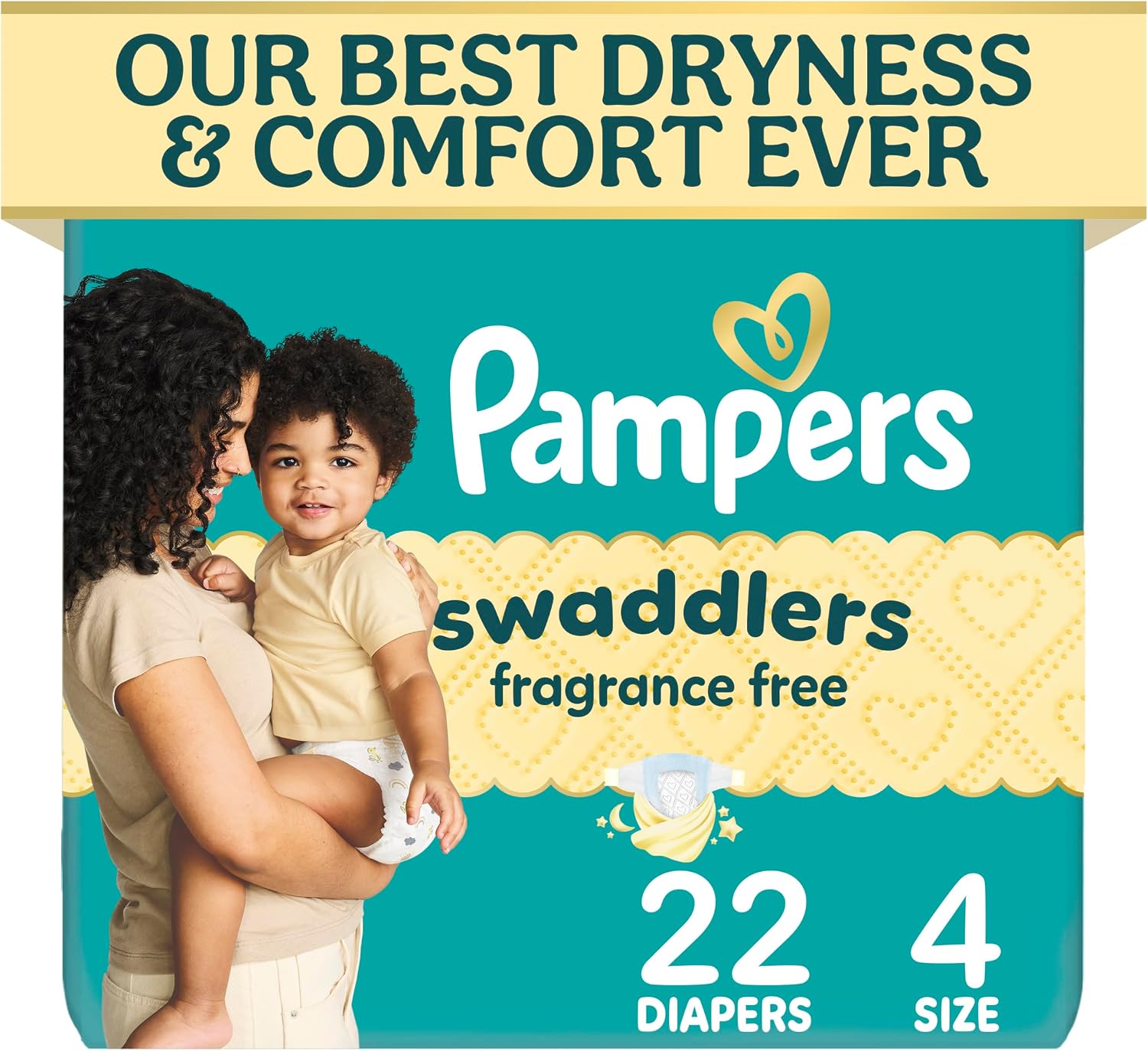 Detalle de パンパース Swaddlers 43551-120977 サイズ4おむつ 22枚入り 吸収コア・全周リークガード