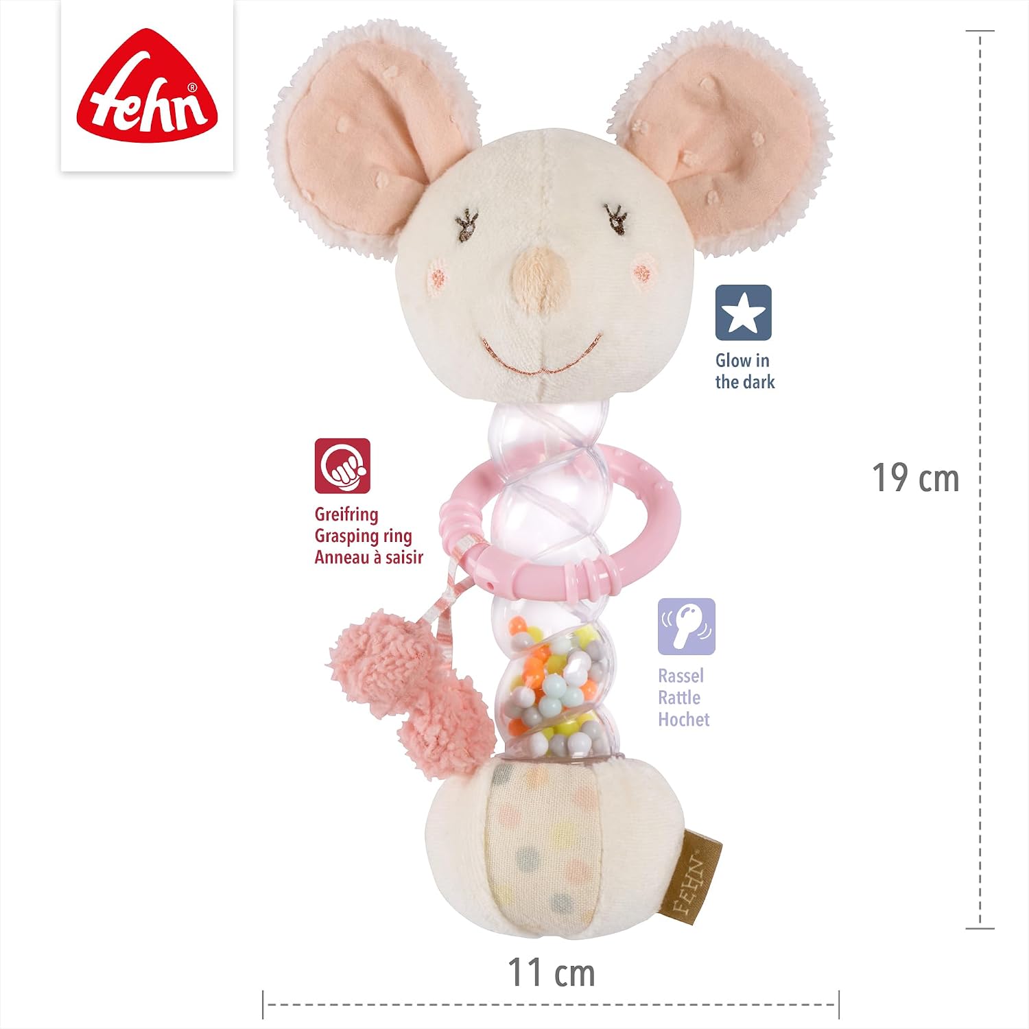 Thumbnail 3 de Fehn Regenmacher Maus Motorikspielzeug 0+