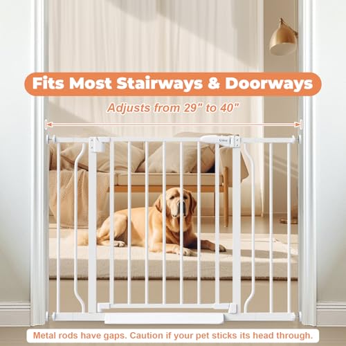 Thumbnail 7 de Cideny Baby Gate No Drilling: 29"–40" Indoor Dog Gate for Stairs & Doorways