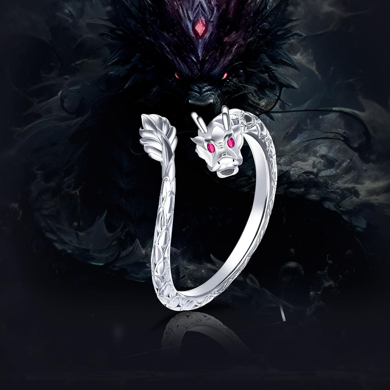 Thumbnail 3 de Qings Tier-Ring 925 verstellbar