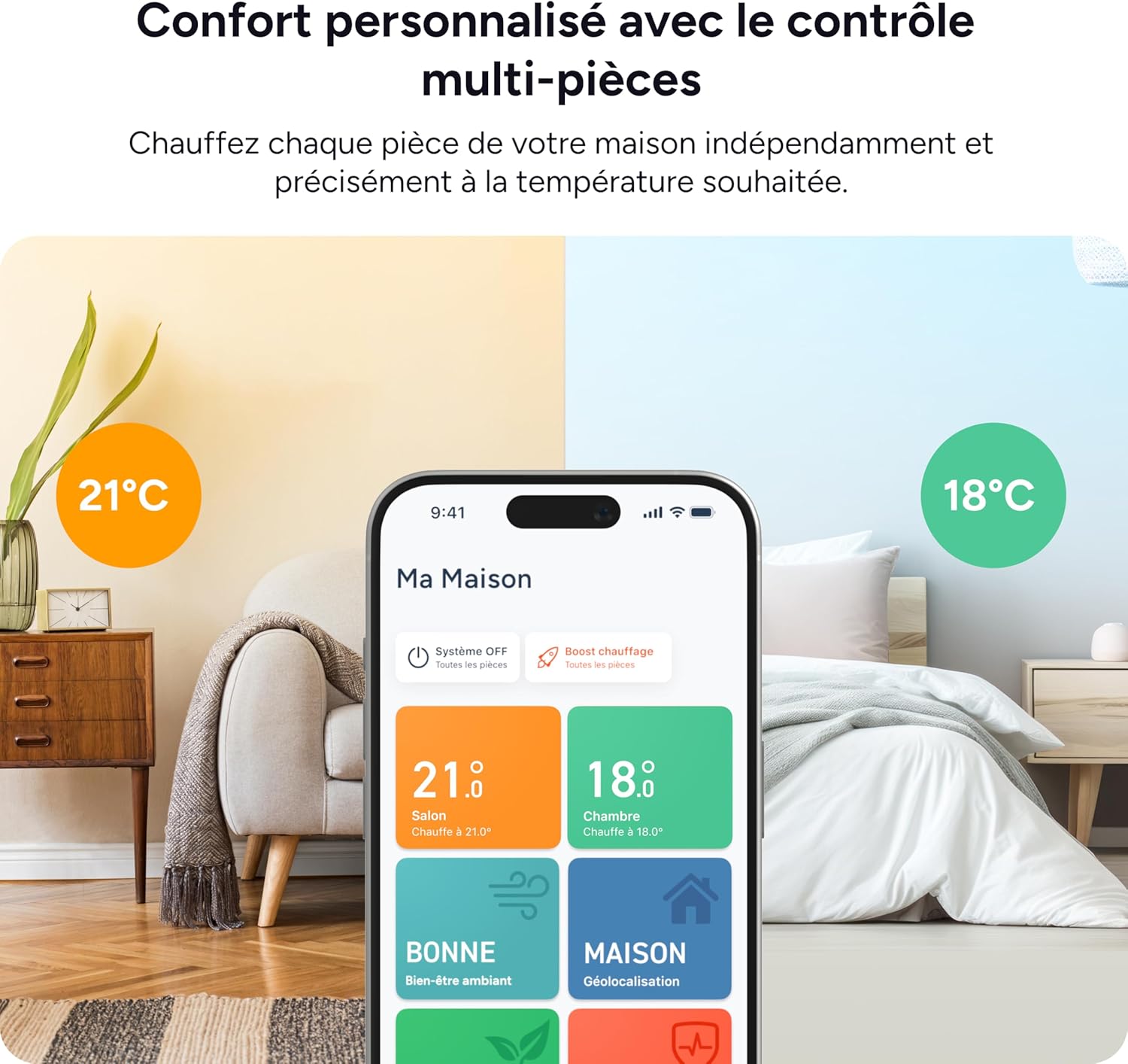 Thumbnail 2 de tado° Smart Thermostat X thermostat connecté compatible assistants vocaux