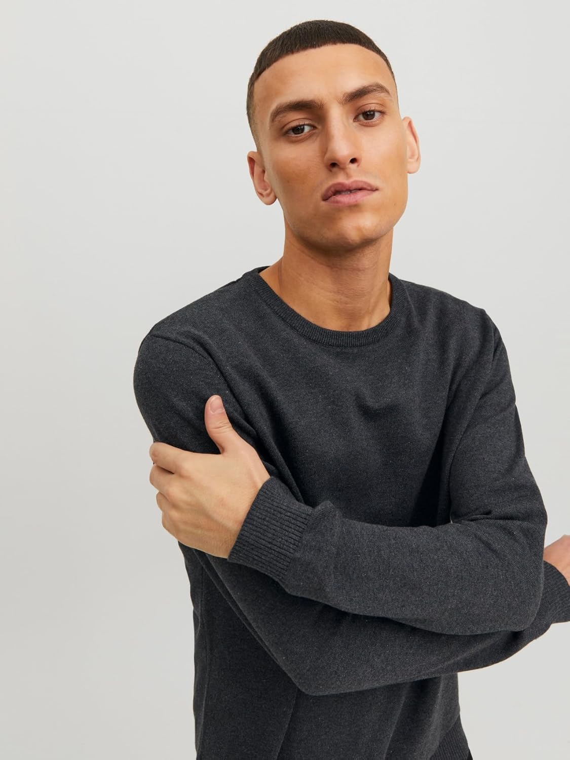 Thumbnail 6 de Pull homme Jack & Jones Jjebasic en coton (col rond) – tricot étroit