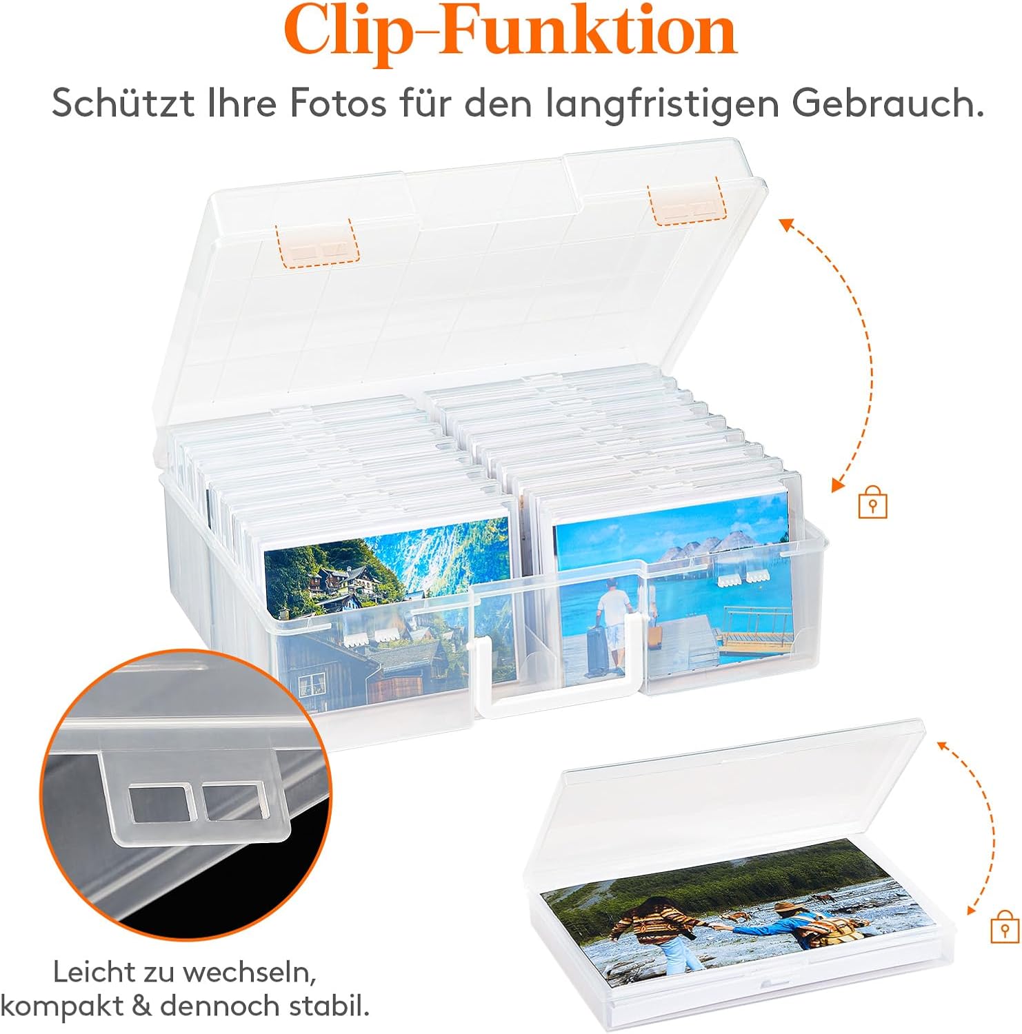 Thumbnail 5 de Lifewit Foto Aufbewahrungsbox 1800 Fotos
