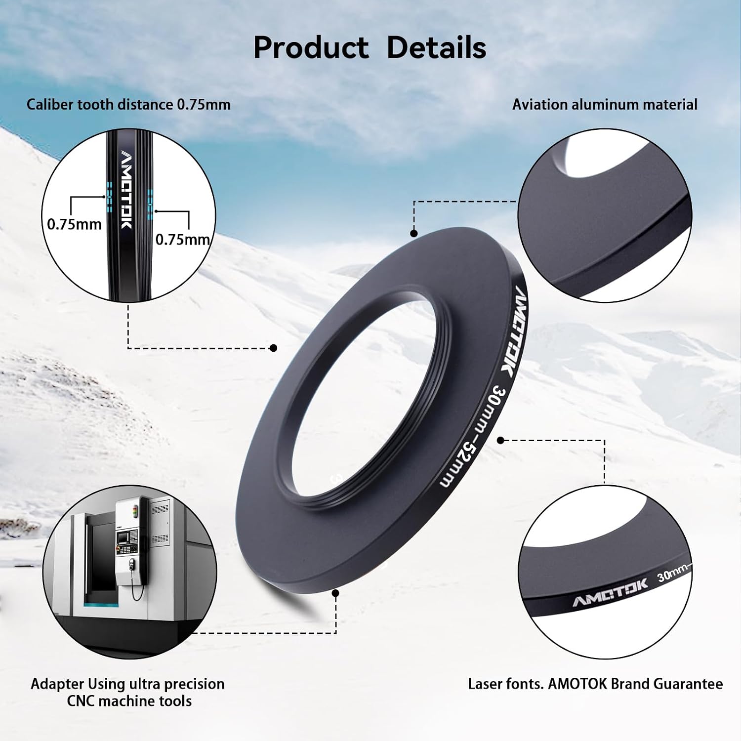 Detalle de 105mm to 82mm lens adapter ring
