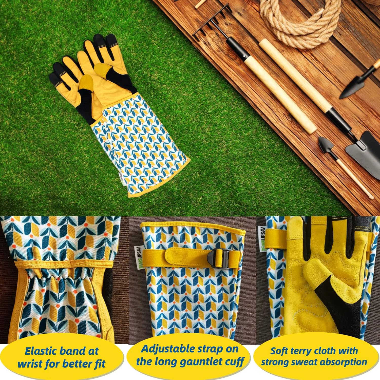 Thumbnail 1 de MSUPSAV Long Gardening Gloves: Thorn-Proof, Puncture-Resistant with 9-Inch Cuff