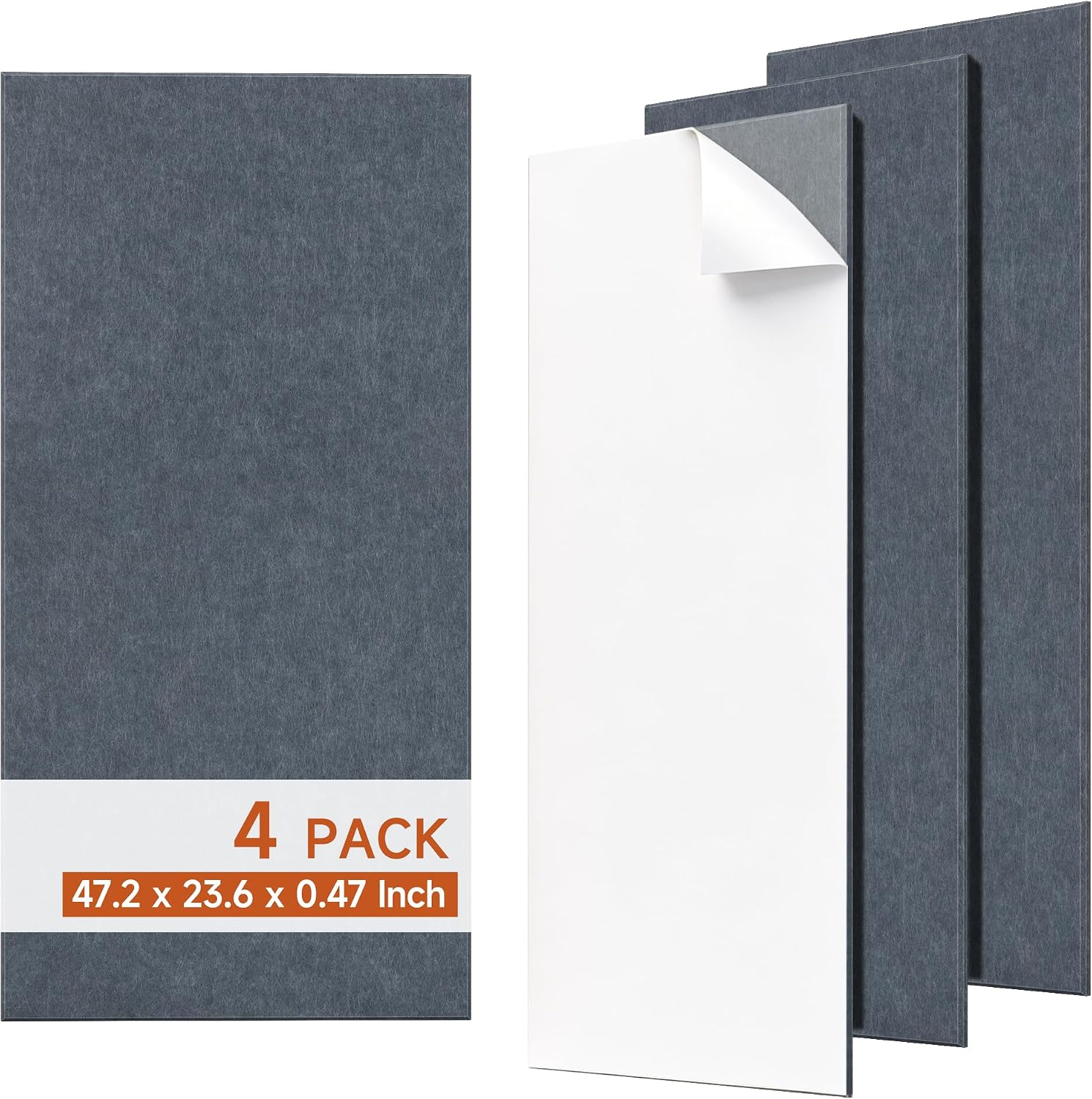Detalle de Millcalm Acoustic Wall Panels, 4-Pack
